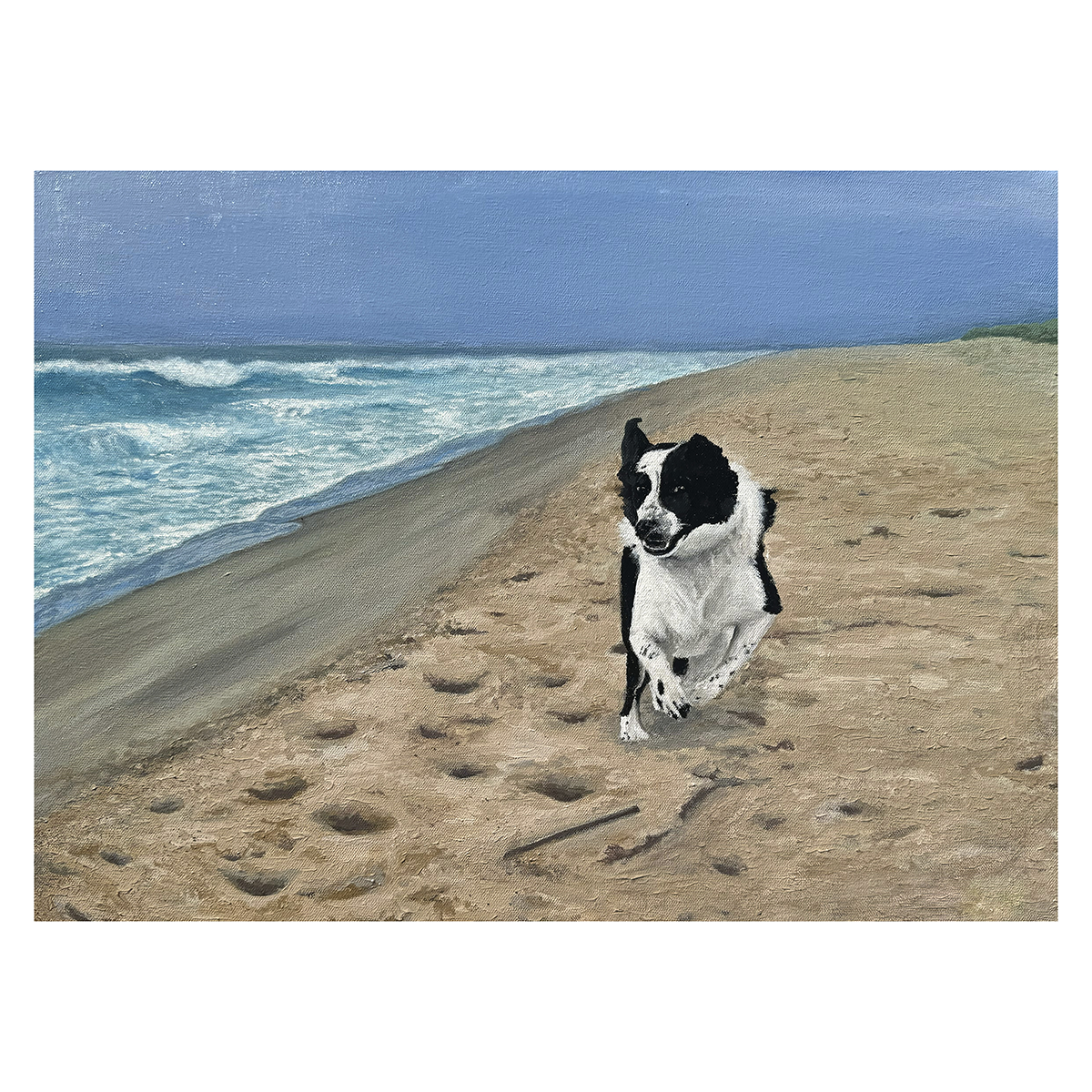 'Kip on the Beach' Art Print