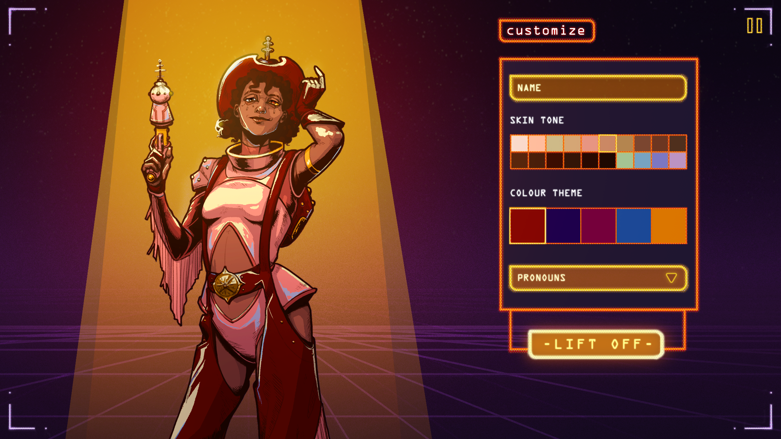 Character Customization Screen