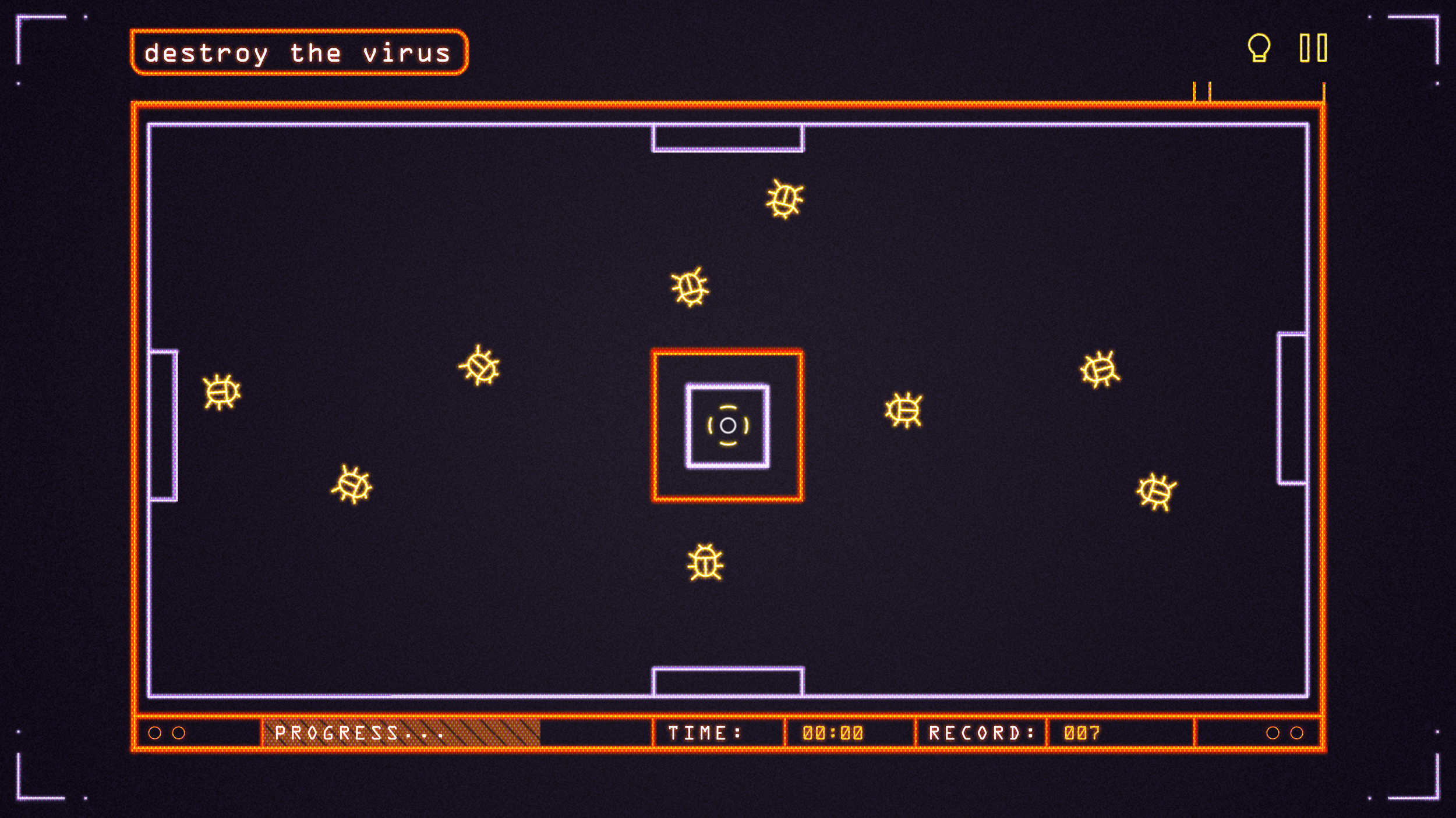 Destroy the Virus Minigame