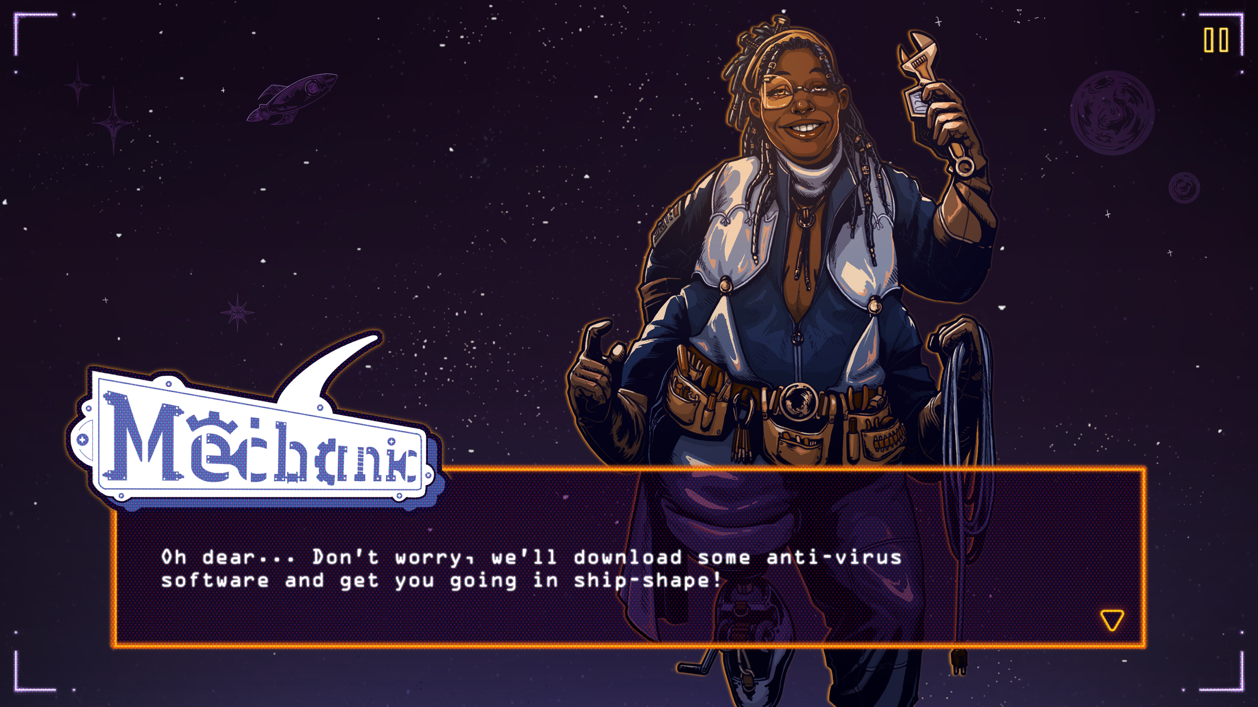 Mechanic Dialogue Screen