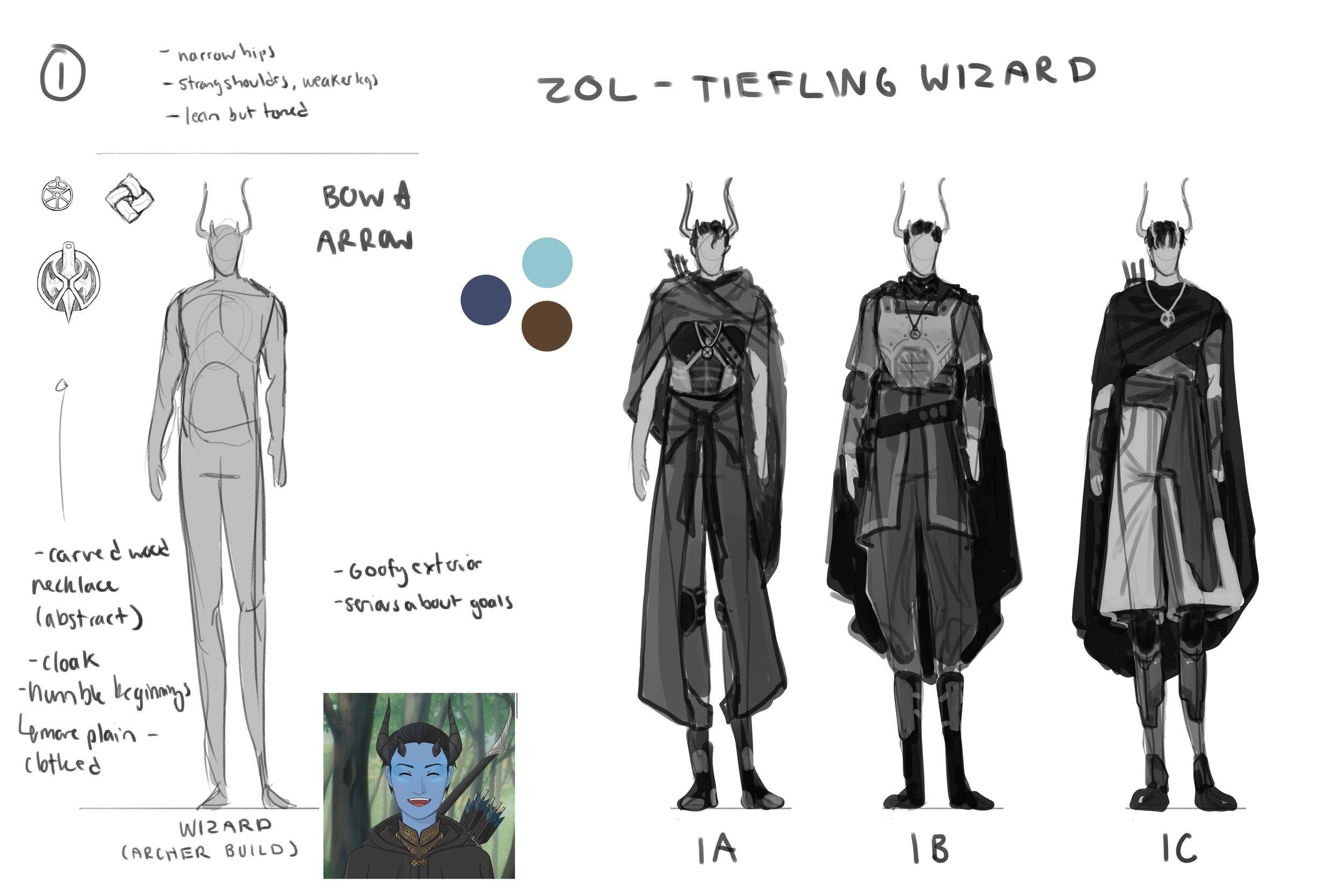 Zol Outfit Sketches
