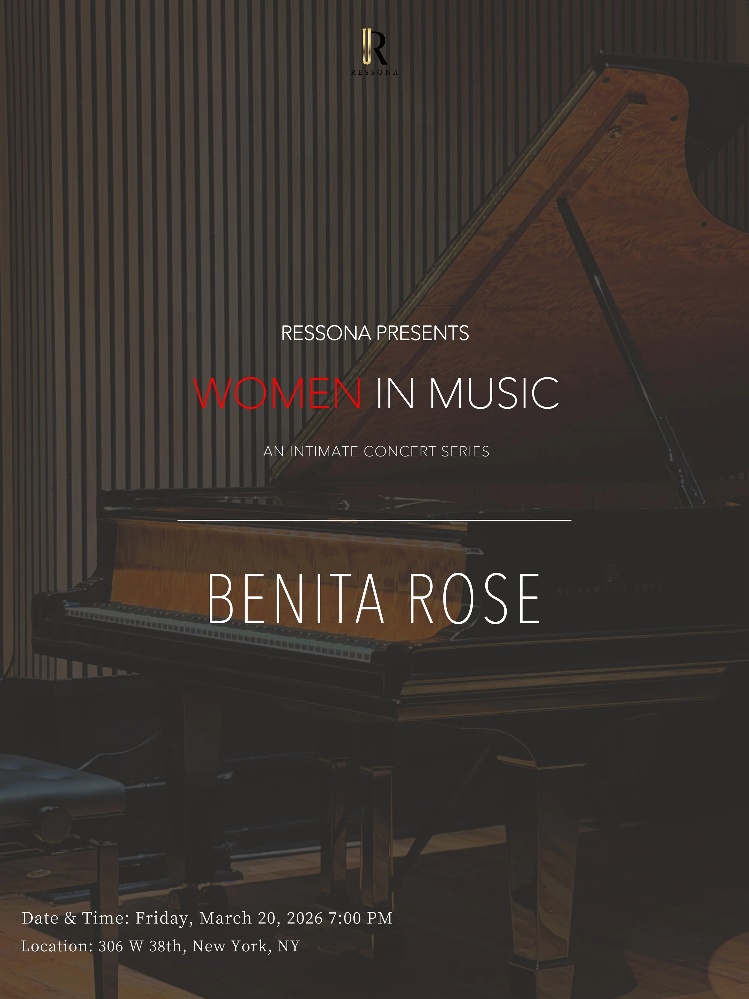 RESSONA Women in Music Series | Benita Rose