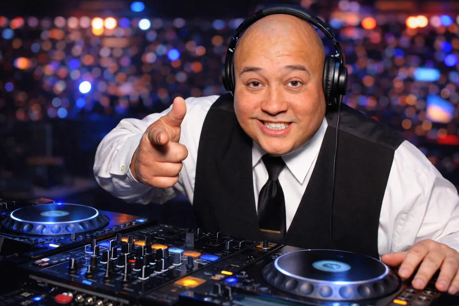 DJ John Fernandez Alaska Wedding DJ Ondago on the tables