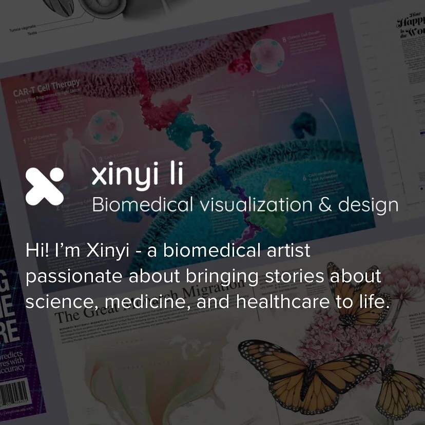 And&hellip; we&rsquo;re live! 🎉 Check out xinyilivisuals.com (Link in bio!) to see some of the cool stuff I&rsquo;ve been working on in the past year at BMC.🫣 Will be updating as I continue to work on new projects ~ 
.
.
.
#medicalart #scicomm #por