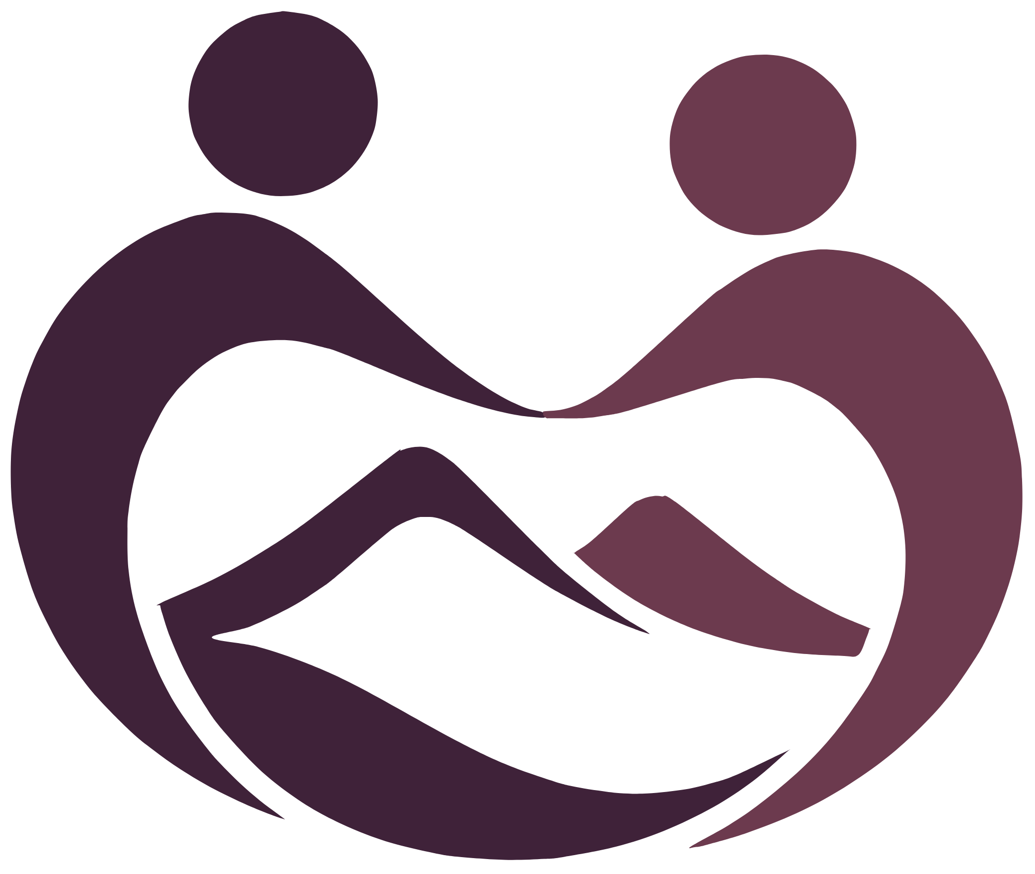 Better Together Relational Therapy logo featuring two abstract figures representing connection.