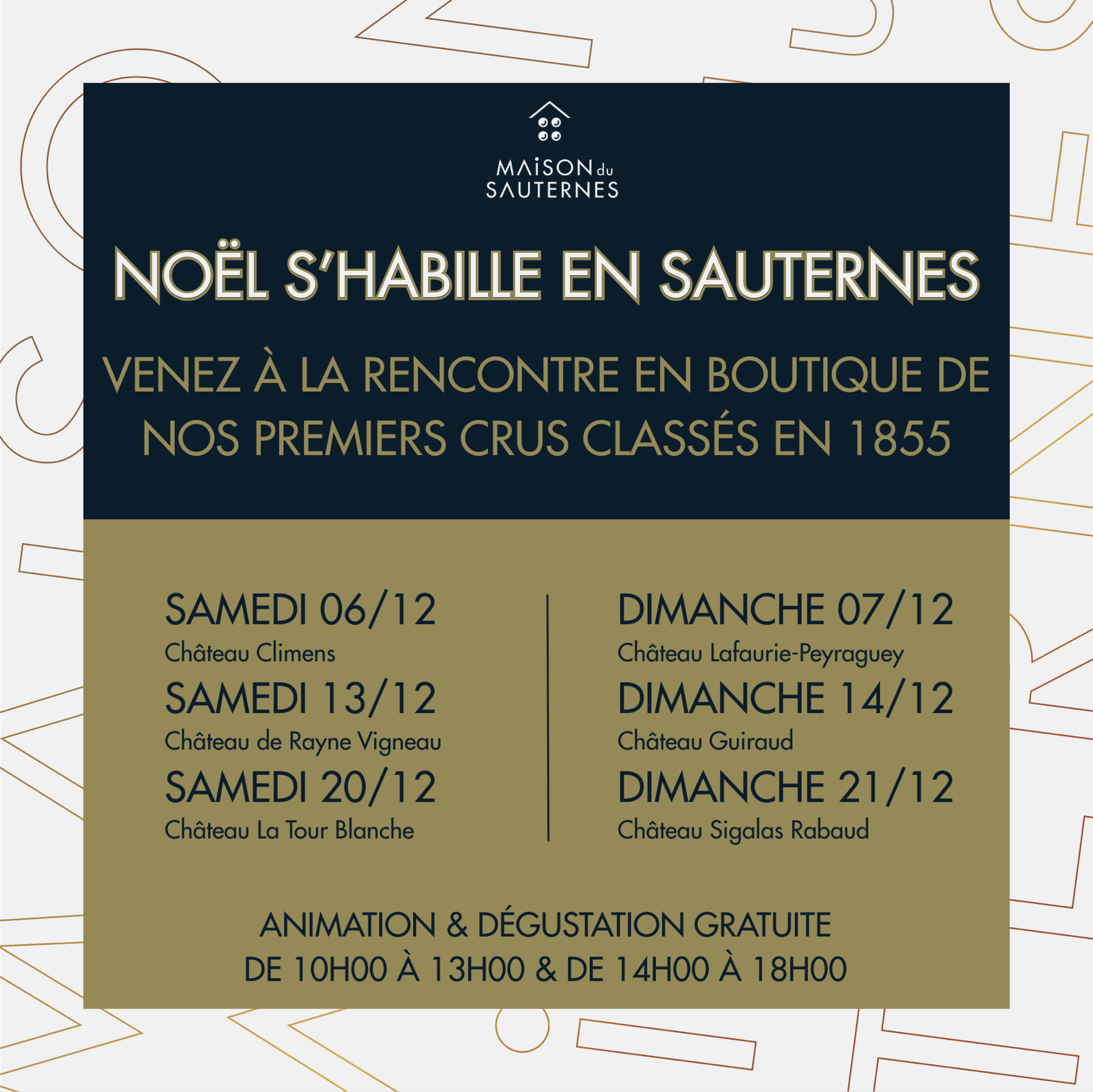 Noël s’habille en Sauternes
