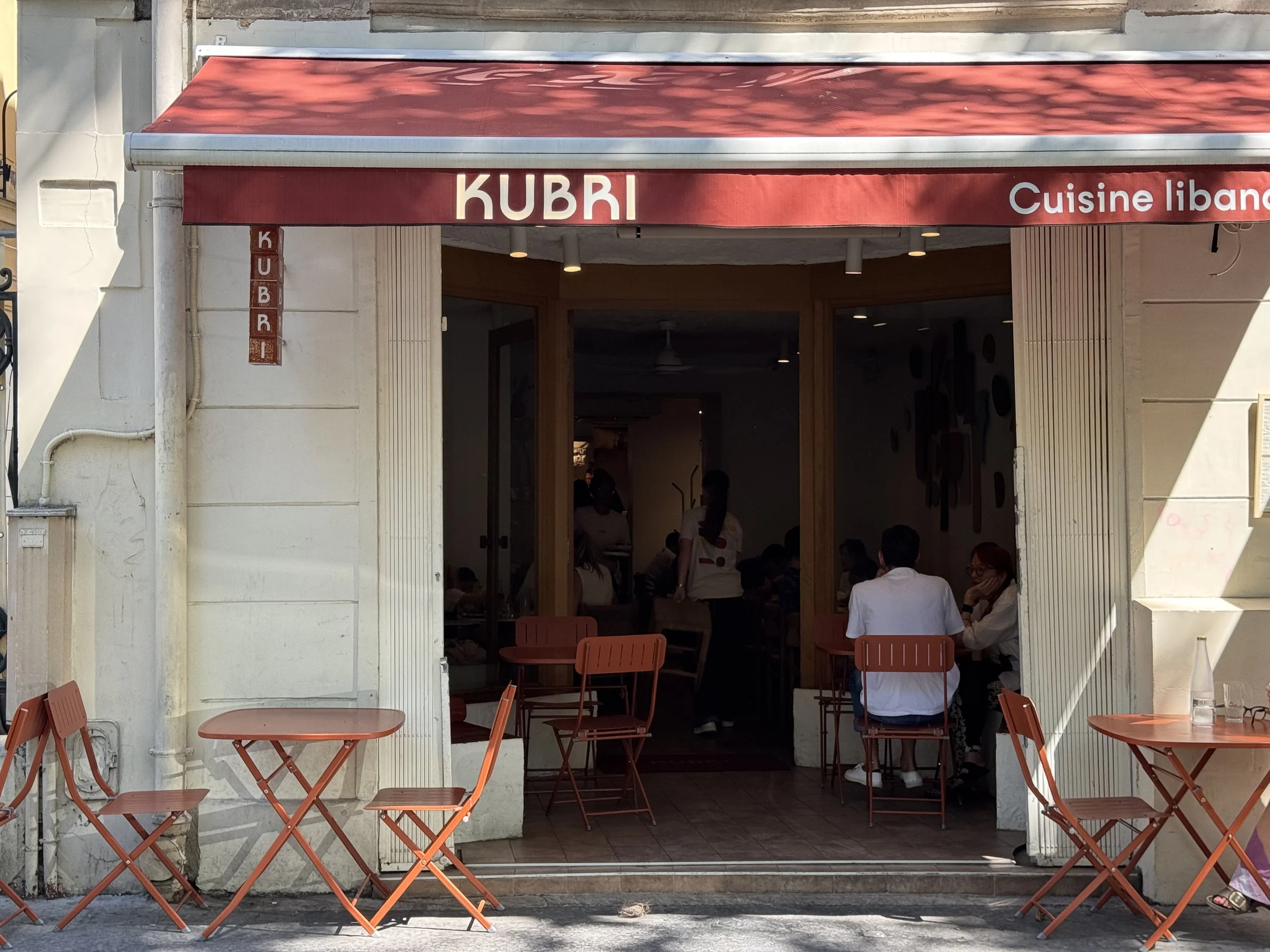 KUBRI restaurant exterior in Paris