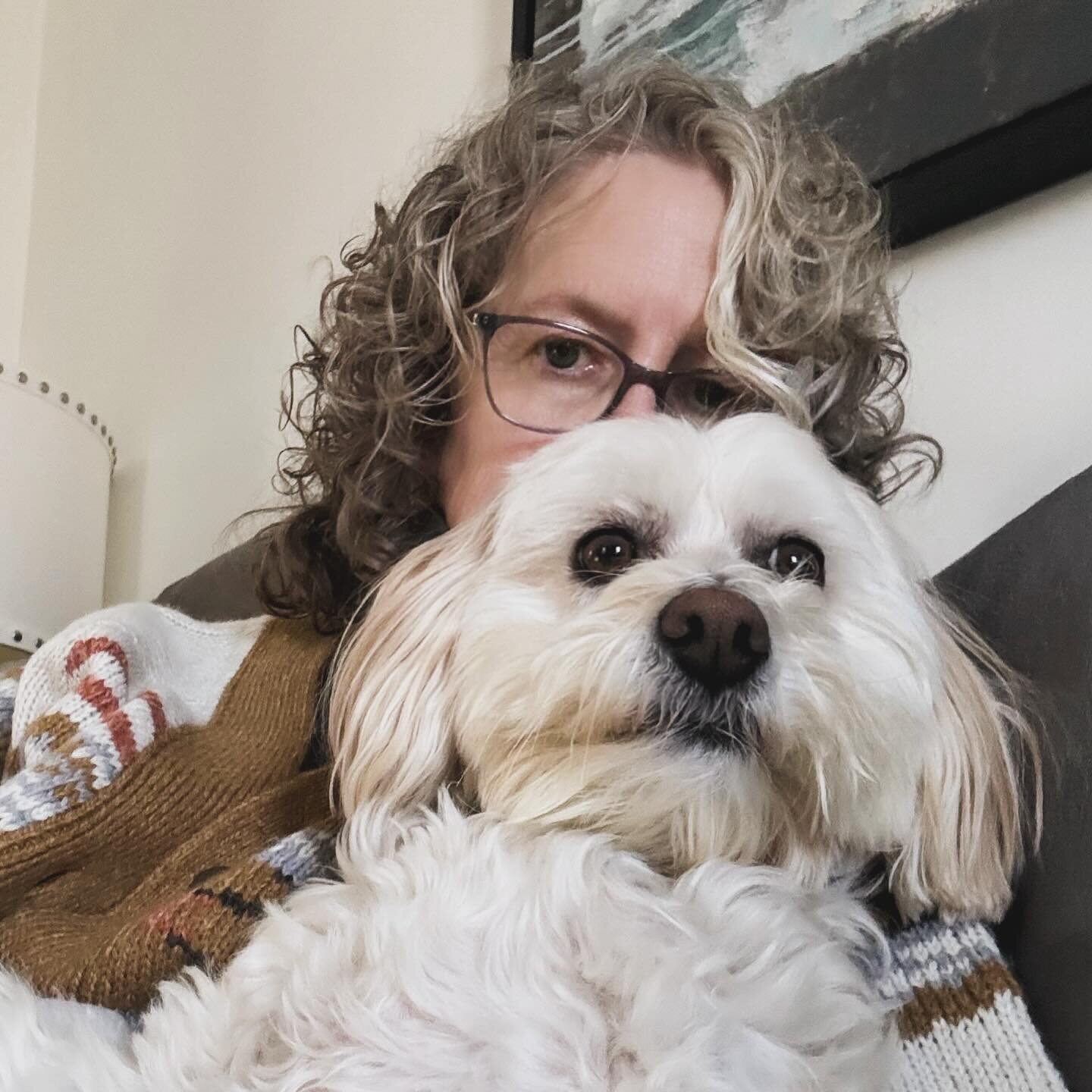 Is it wrong to take selfies with your dog during an all-day Zoom meeting? #askingforafriend