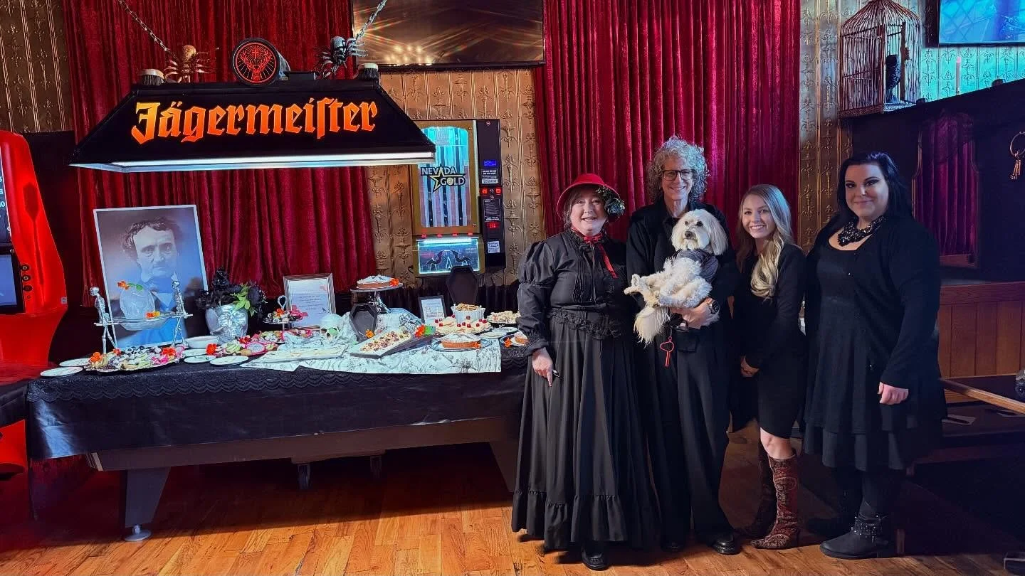 Celebrating Edgar Allen Poe&rsquo;s 175th death date in style at @nevermoreonthird in Wausau, Wisconsin. Spooky and so much fun! #edgarallenpoe #wausau #vincentprice