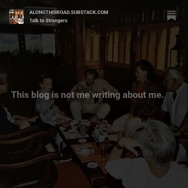 This week&rsquo;s blog is called Talk to Strangers. I hope you&rsquo;ll take a moment to read it. Click this link or the link to Along This Road in my Insta bio. https://bit.ly/talktostrangersalongthisroad
&bull;
#alongthisroad #vincentprice #newblog
