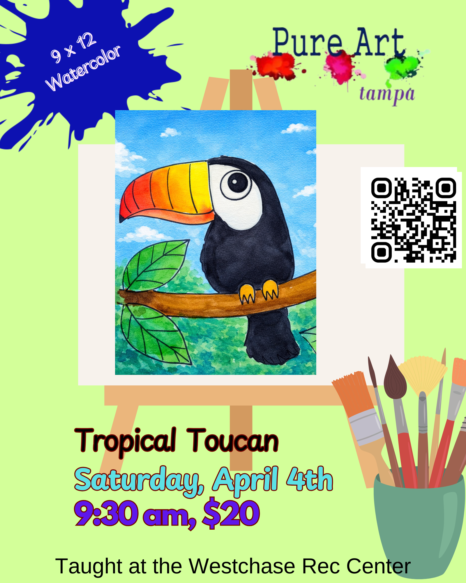 Tropical Toucan, 4/4/26, 9:30am-10:30am