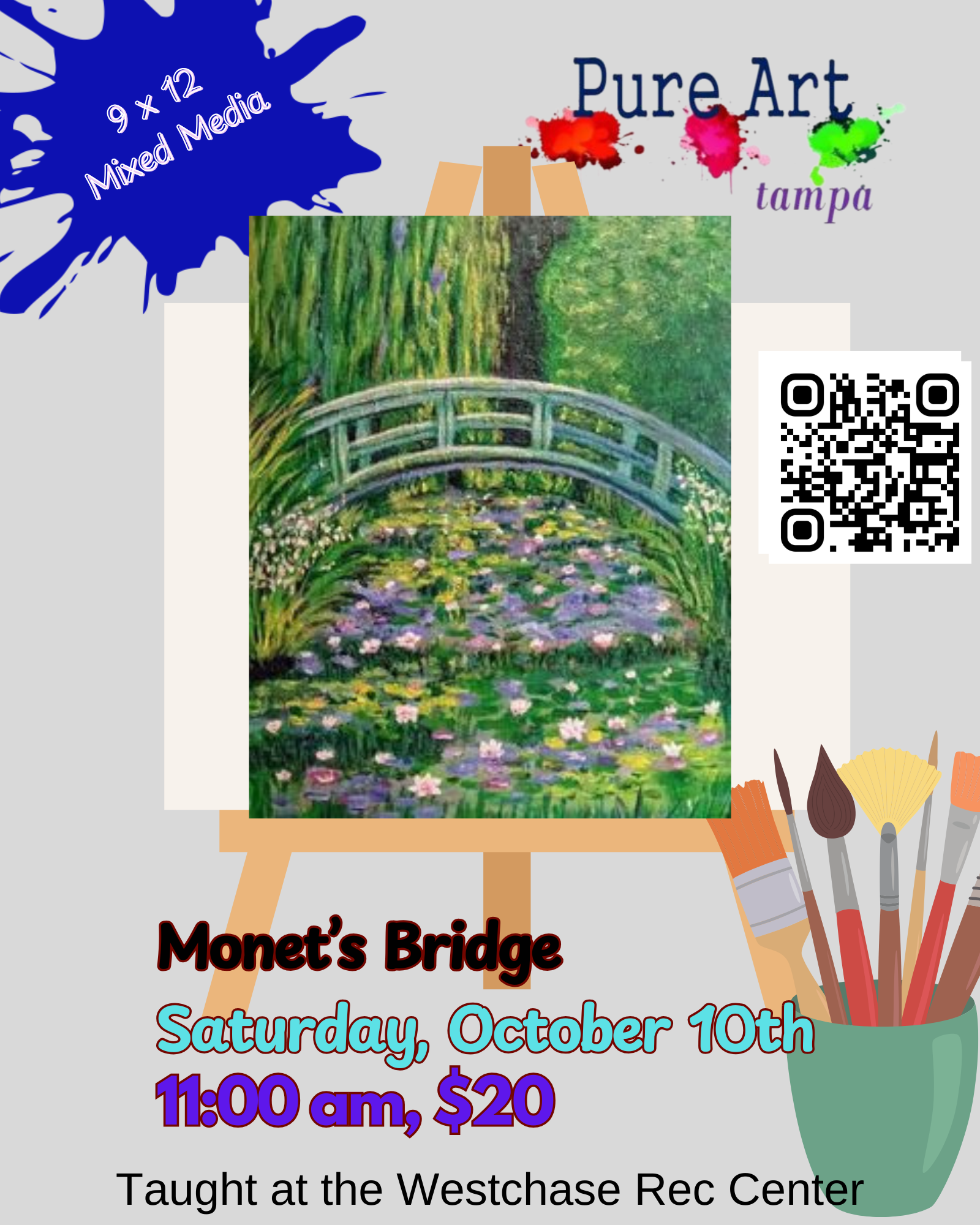 Monet's Bridge, October 10th @ 11am