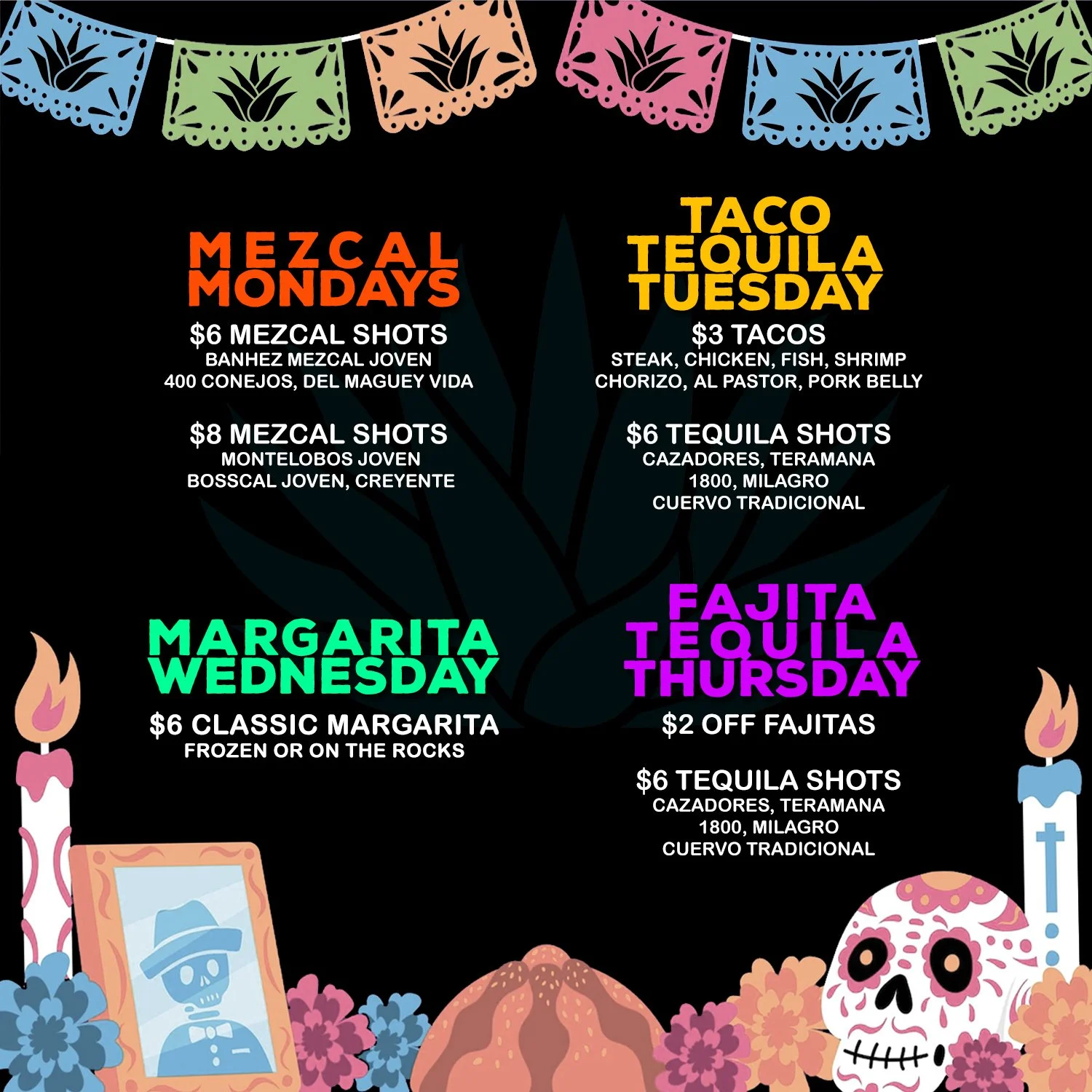 DAILY SPECIALS — Jalapeños Downtown Cocina + Tequila Bar