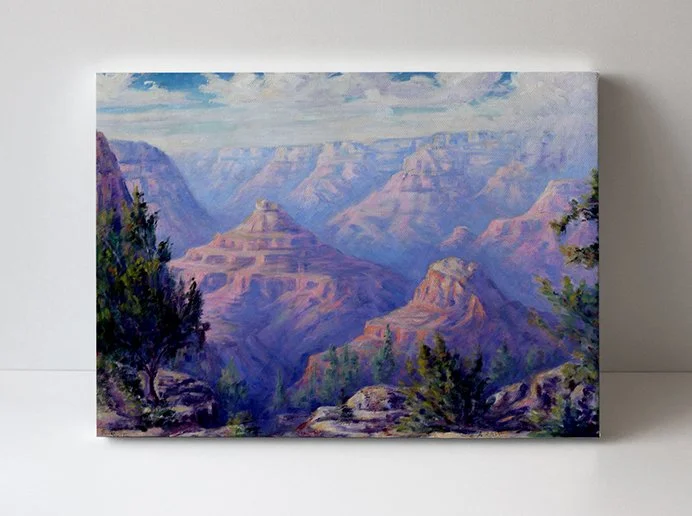  Grand Canyon - Bright Angel Trail (1928-35)  20” x 28” canvas on stretcher  $ 500 donation or $ 50 per month 