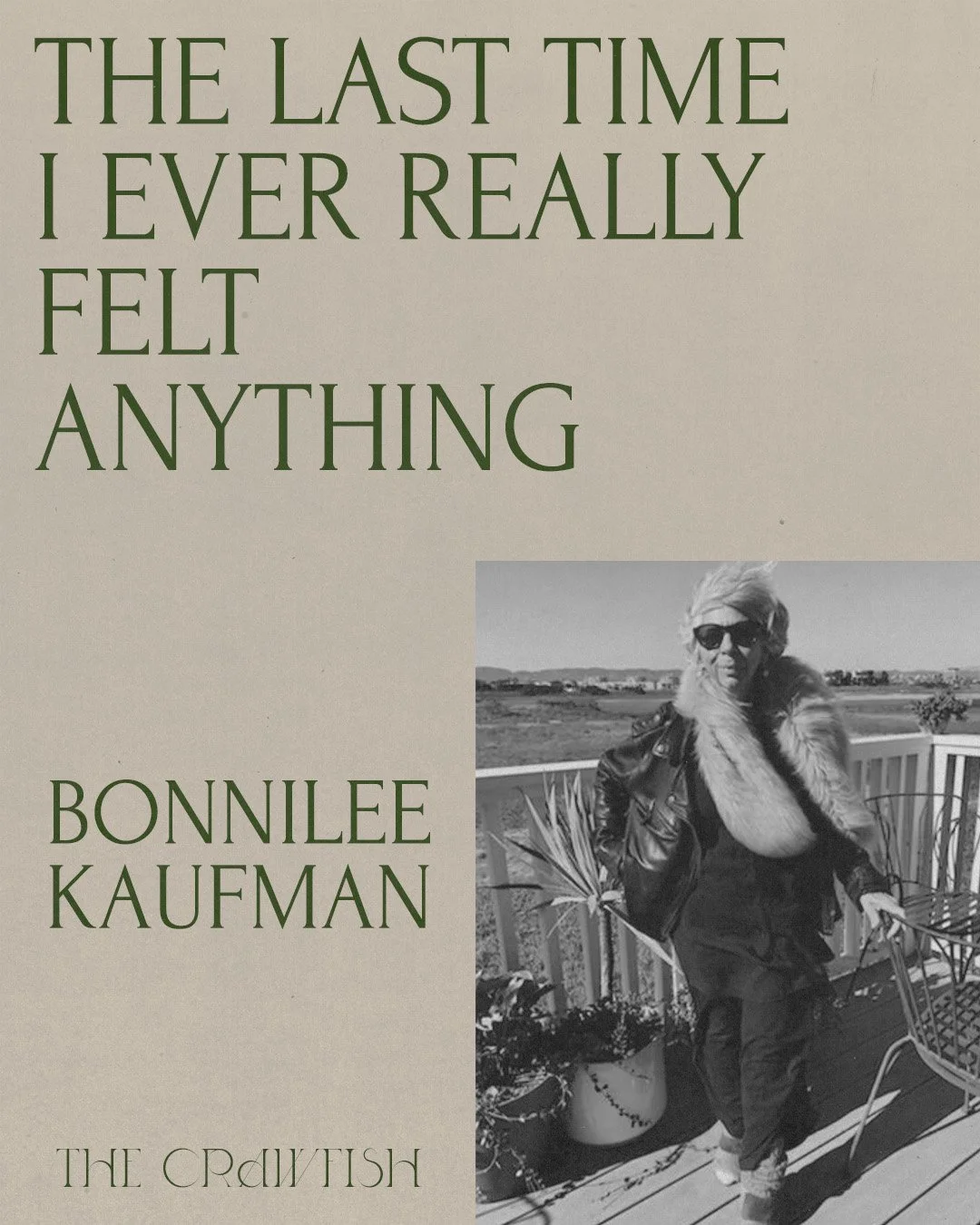 The Last Time I Ever Really Felt Anything//Bonnilee Kaufman