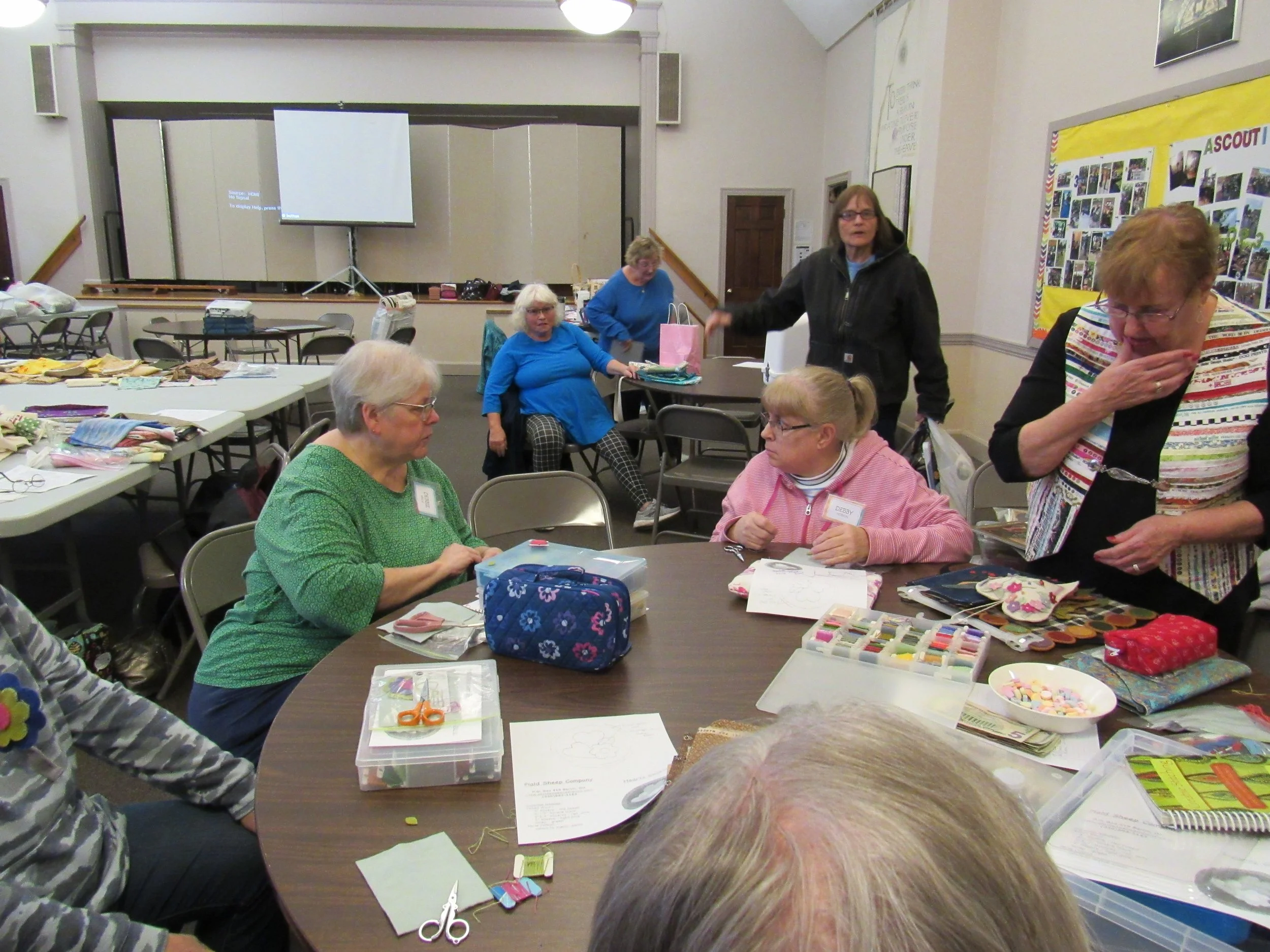  Wool Applique Group - Debbie Wells {green shirt} 