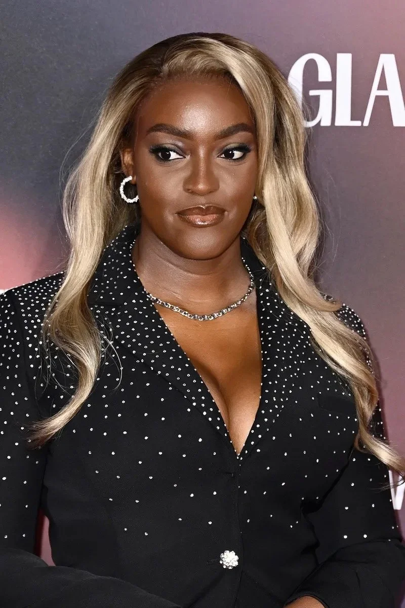 Cocosarel on the red carpet wearing a Storm Label blazer