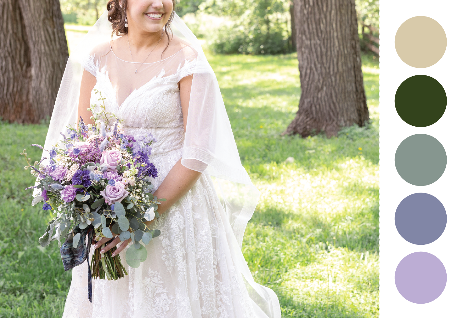 Choosing the best color palette for your wedding’s season.