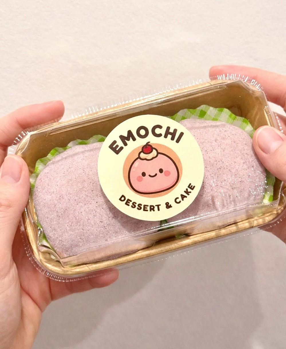 Say hello to your new obsession ✨ 

@emochi_dessert_cake Taro Mochi is here! Soft, chewy, and filled with real taro paste 💜. Made fresh in house daily. Grab yours today for 15% off for a limited time! 😋

#emochi #modkitchen #taromochi #mochi #fresh
