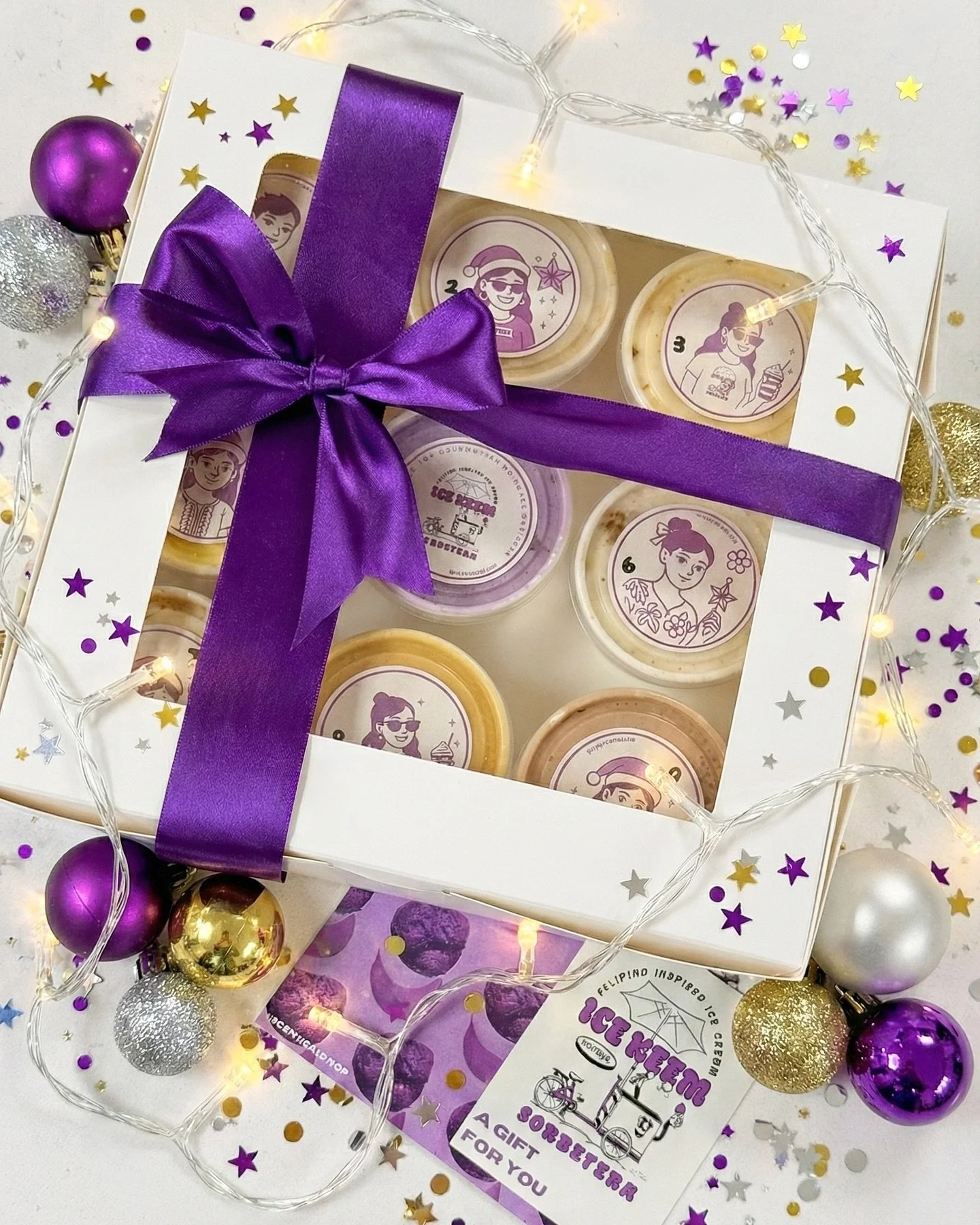 🎶 On the ninth day of Christmas @icekeemshop gave to me&hellip; a box of nine nostalgic Filipino inspired ice creams! 🍨🎶

Halo Halo, Mango Graham Float, Leche Flan, and many more Filipino classics 🇵🇭. 

The perfect gift to countdown to Christmas