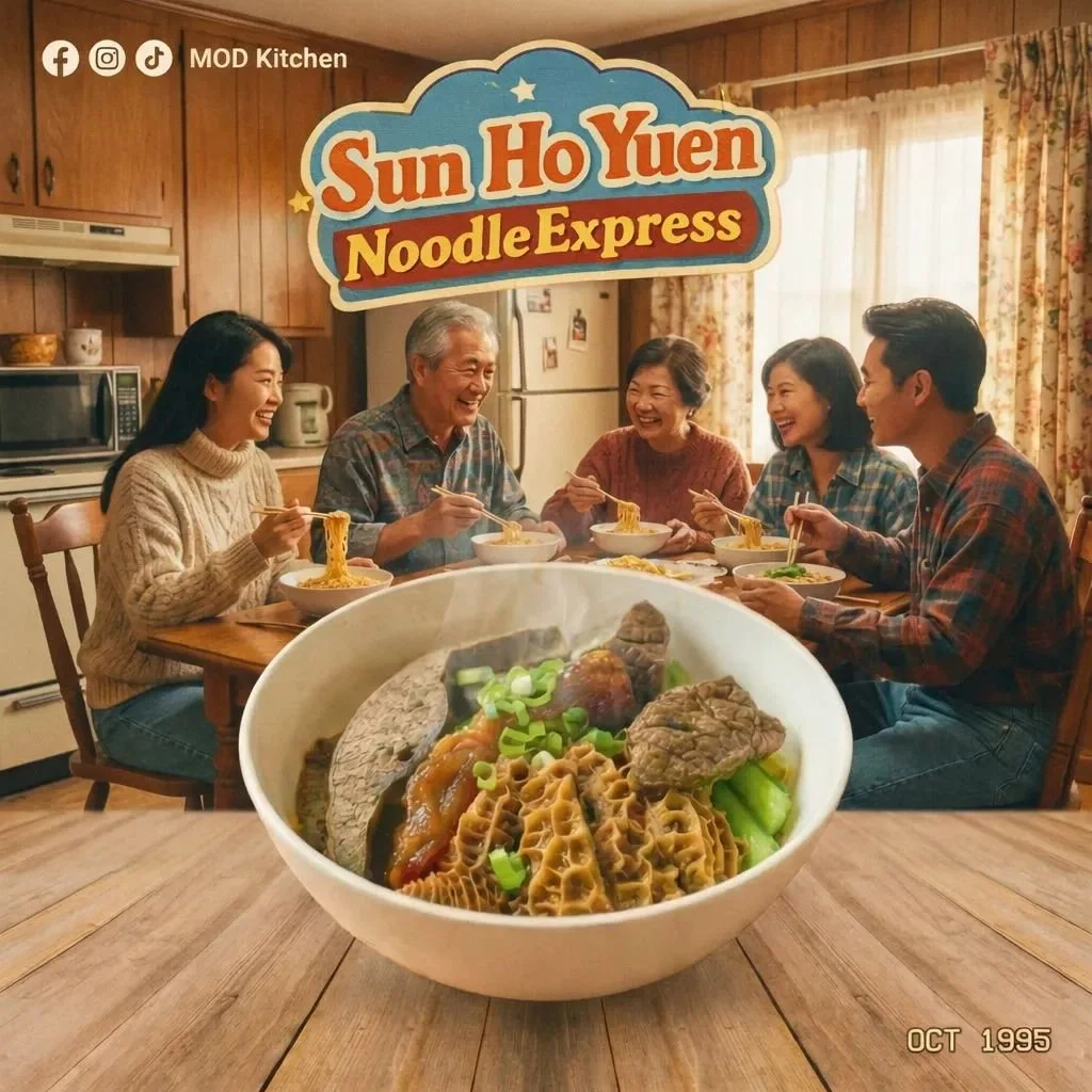 Some bowls just hit different.

Sun Ho Yuen&rsquo;s famous assorted beef noodles take us right back: the steam rising, the first slurp, the table talk, and that cozy, can&rsquo;t-rush-it feeling.

Tender beef, rich broth, and all the good bits in one