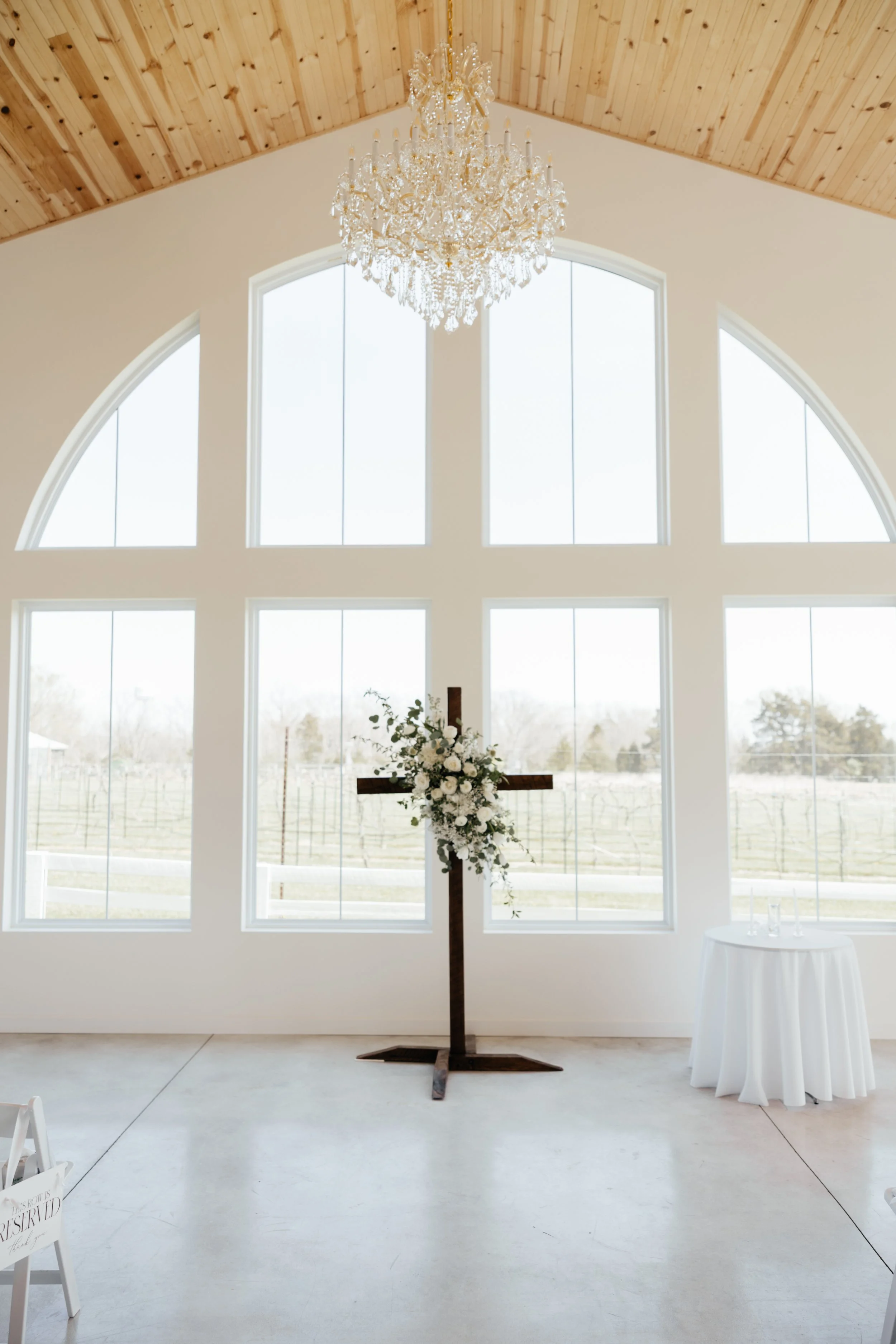 Ceremony Cross Florals