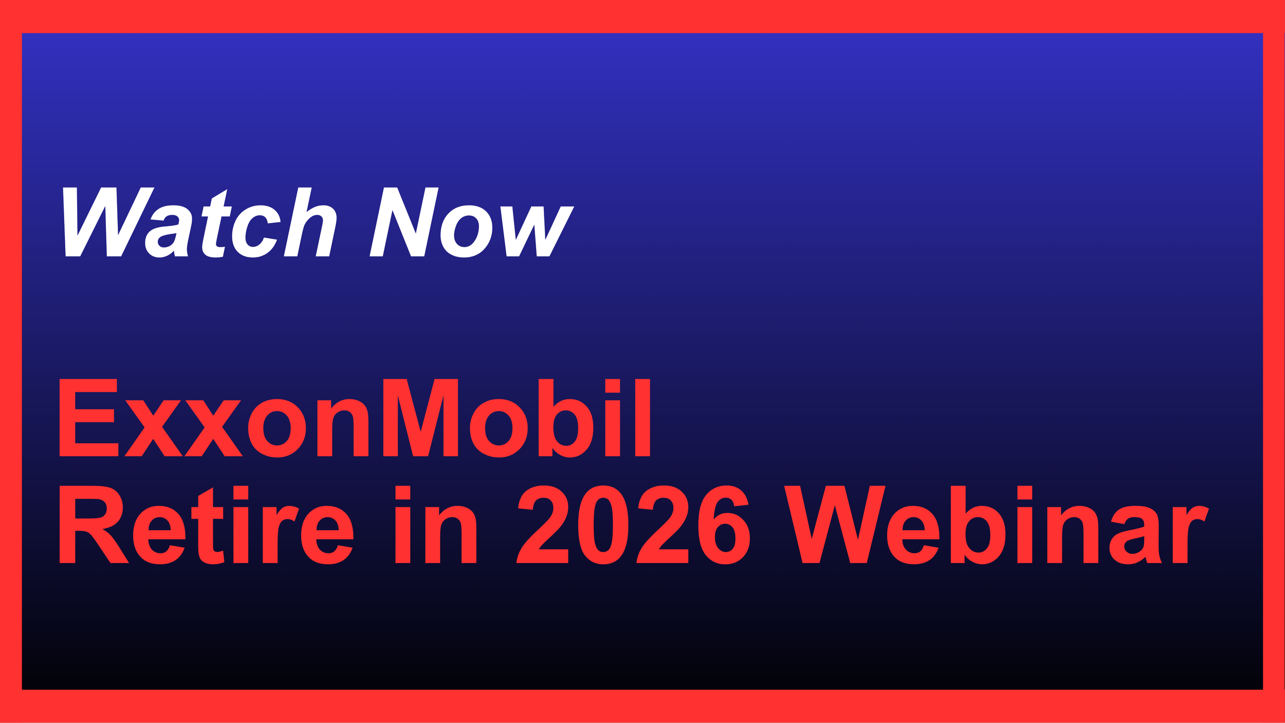 ExxonMobil webinar