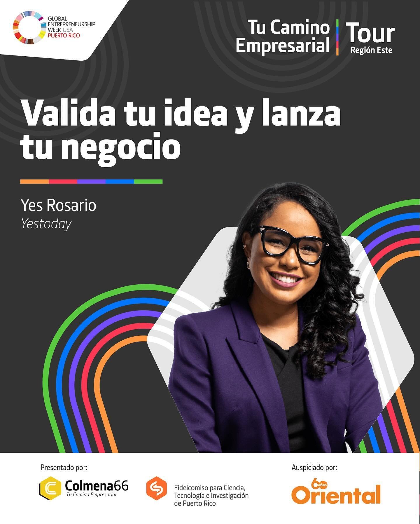 &iexcl;Hora de marcar tu calendario 📅! Nos vemos en el Centro de Bellas Artes de Humacao este pr&oacute;ximo 21 de noviembre en el evento &ldquo;Tu Camino Empresarial Tour en la regi&oacute;n este&rdquo; presentado por @colmena66 . Aprende a validar