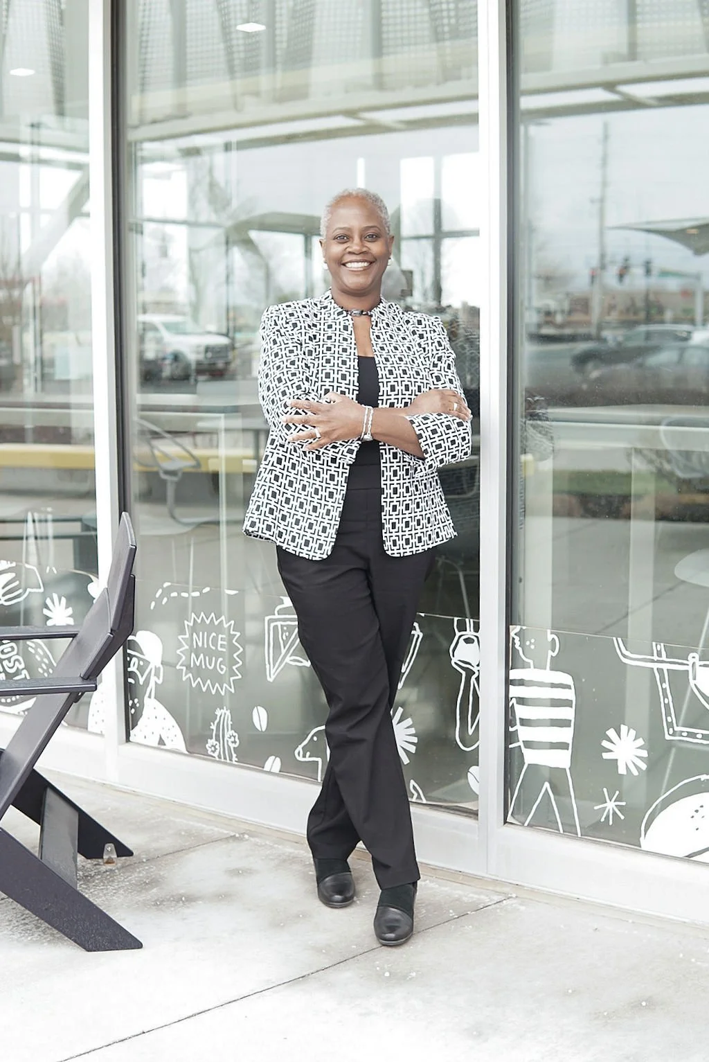 Dr. Eve McGee during a professional brand photo session for McGee KC Consulting