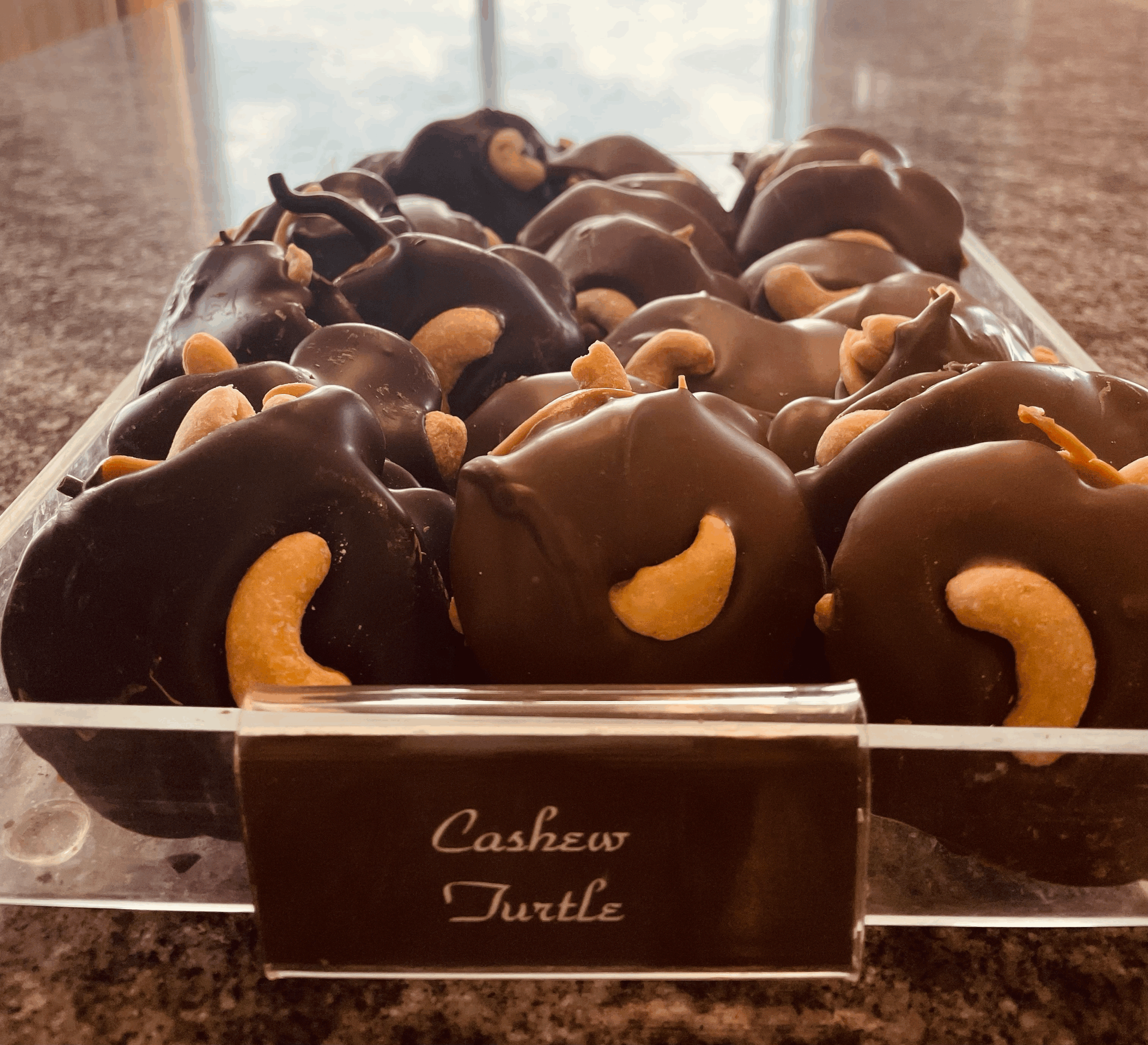 Dark Chocolate Cashew Turtle