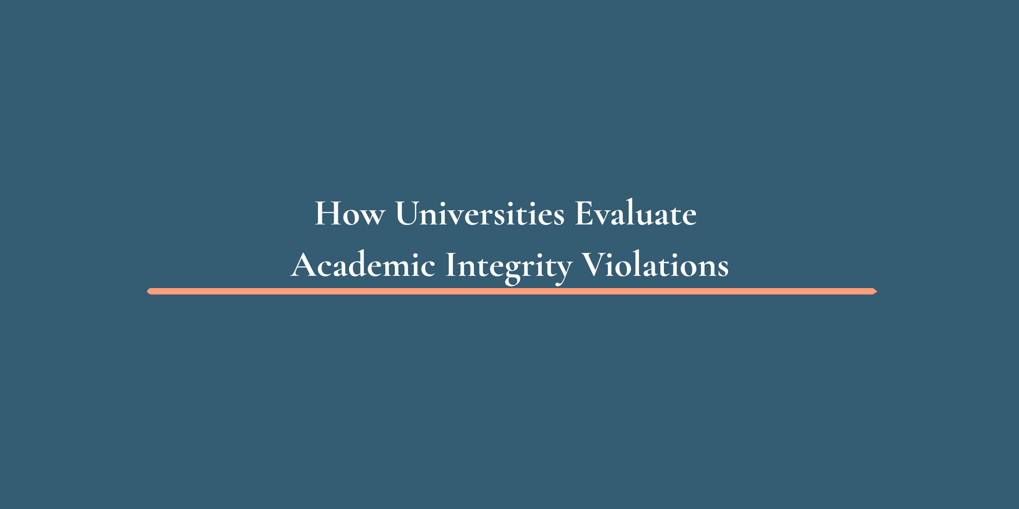 How Universities Evaluate Academic Integrity Violations