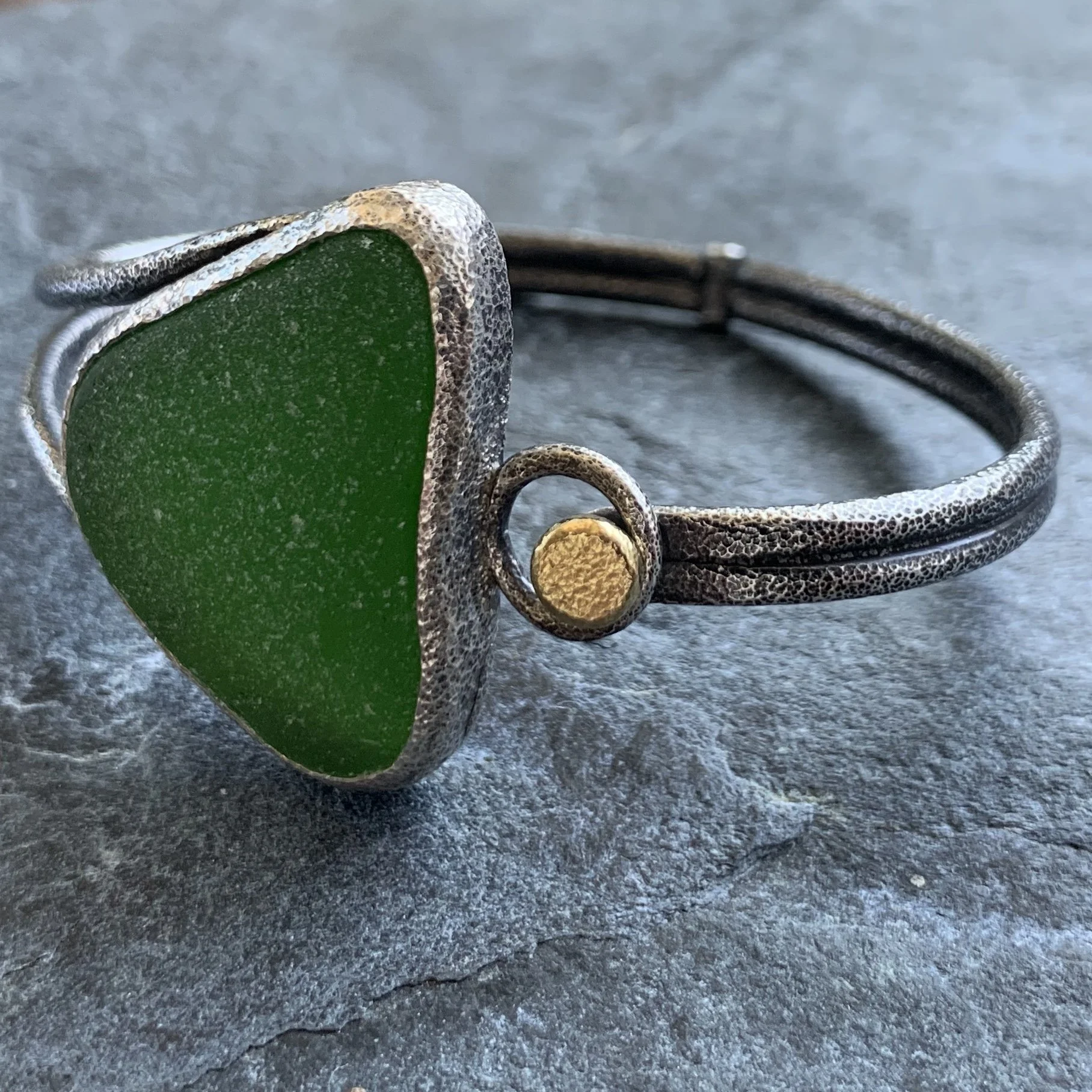 Sea glass bracelet by Monica Cardone