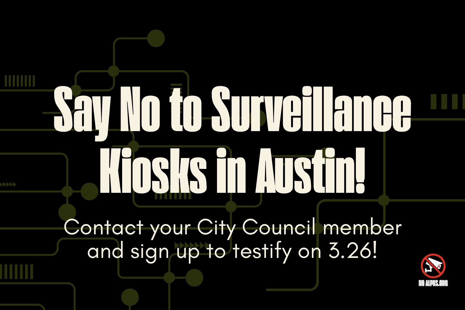 No Surveillance Kiosks in Austin!