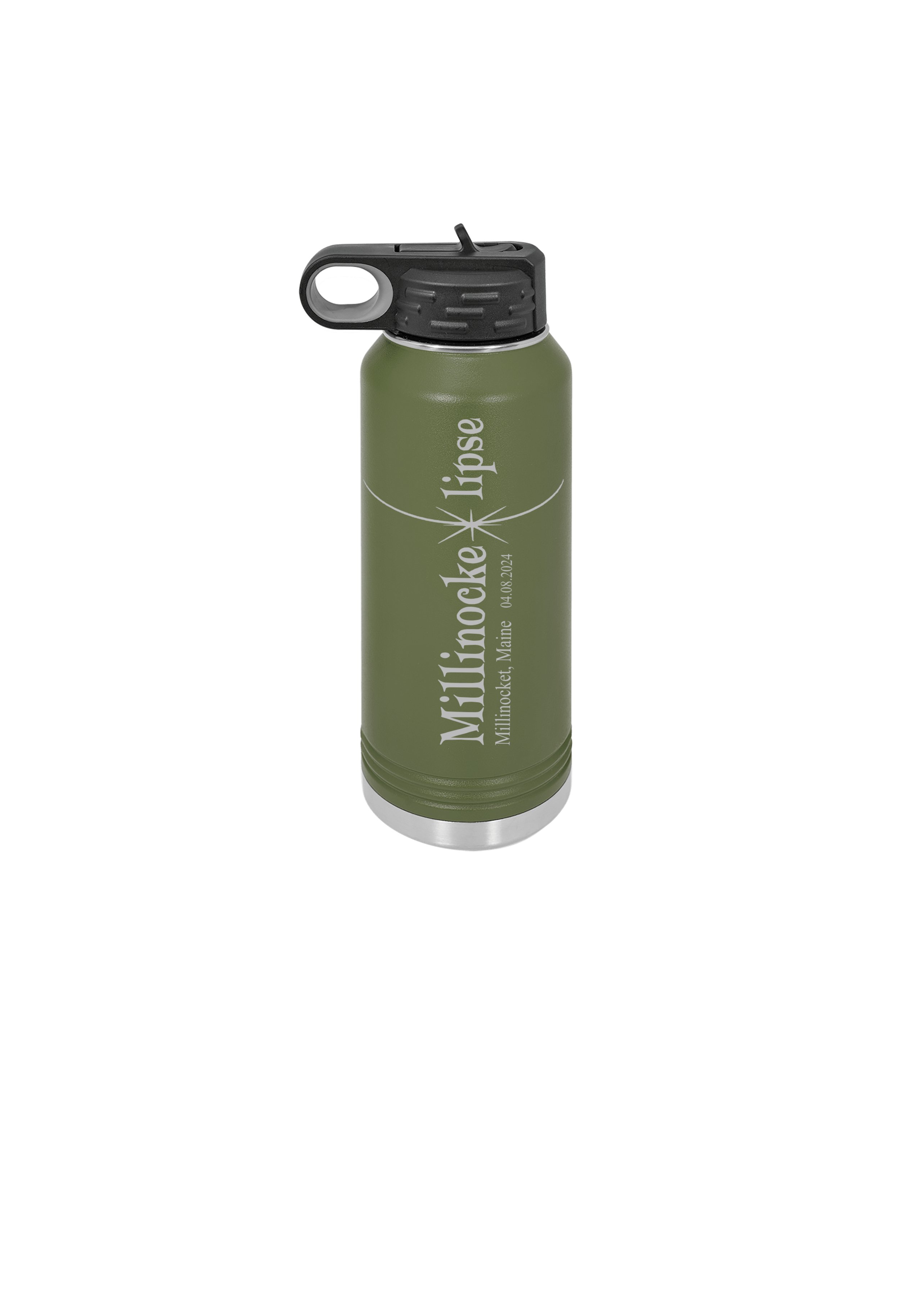 Millinockeclipse Water Bottle