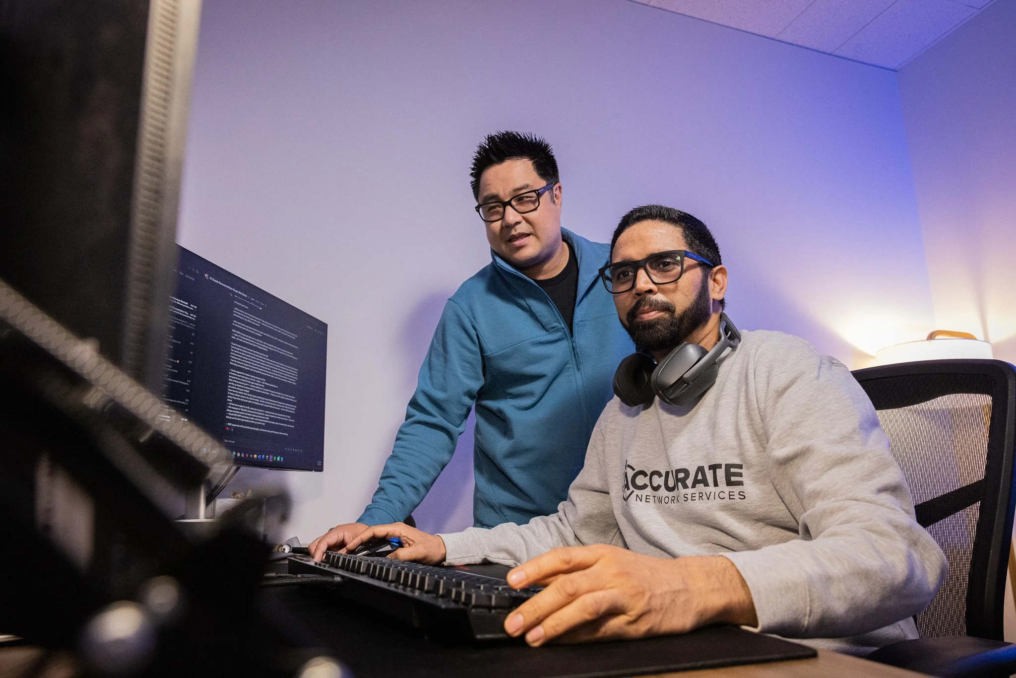 Accurate Network Services shot for KEEN Creative