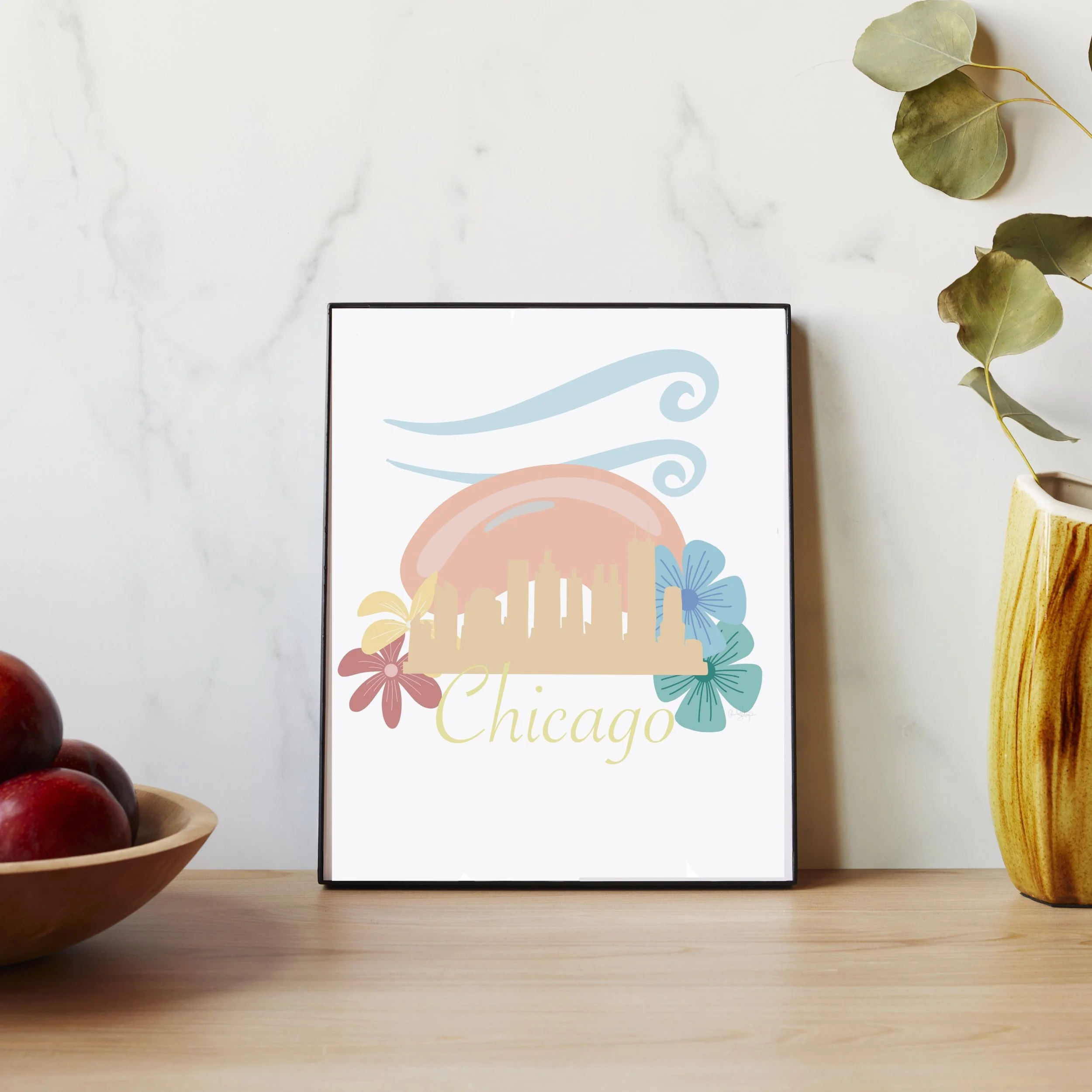 Chicago Skyline and Bean