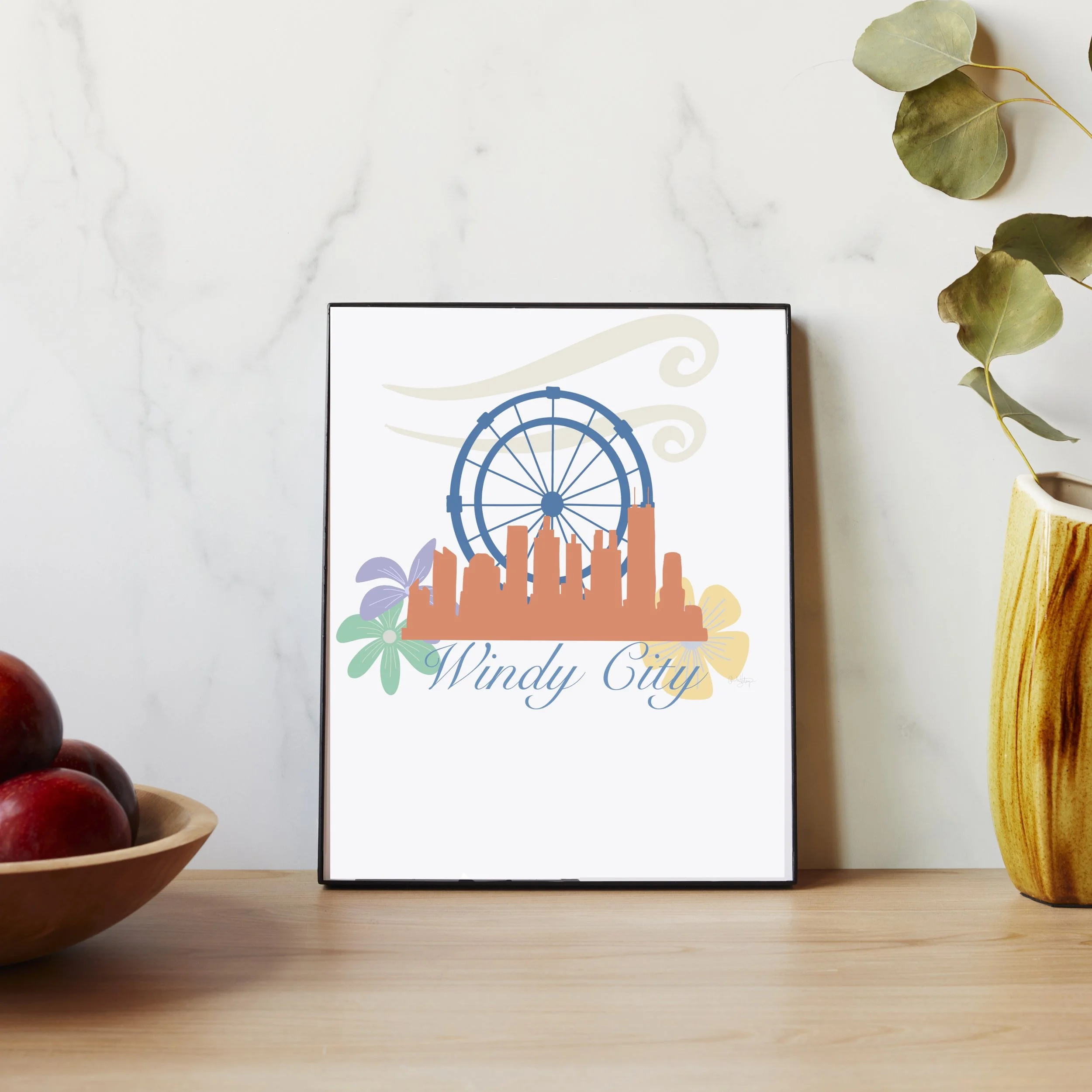 Chicago Skyline and NavyPier