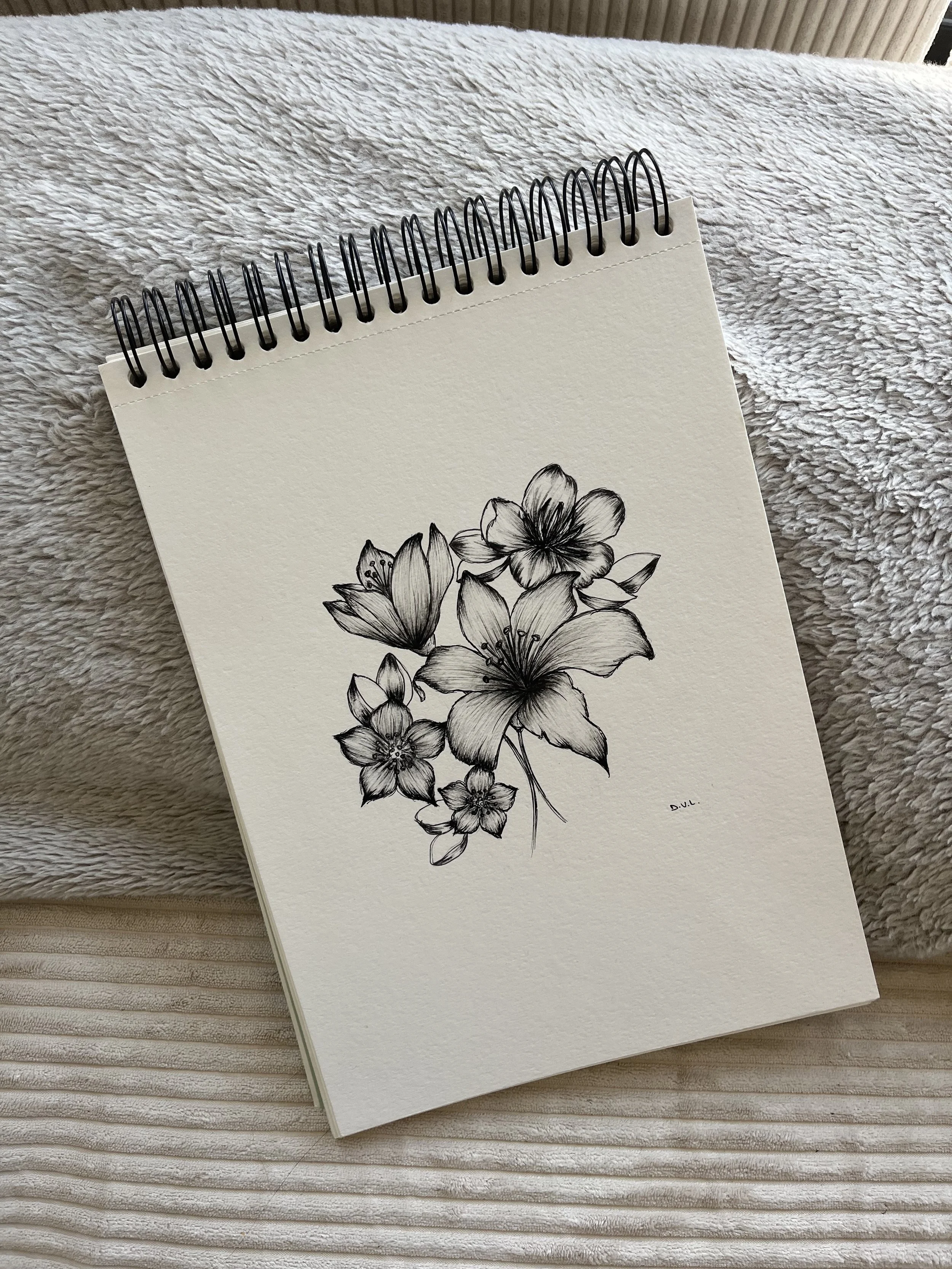 Lillies Flower Drawing