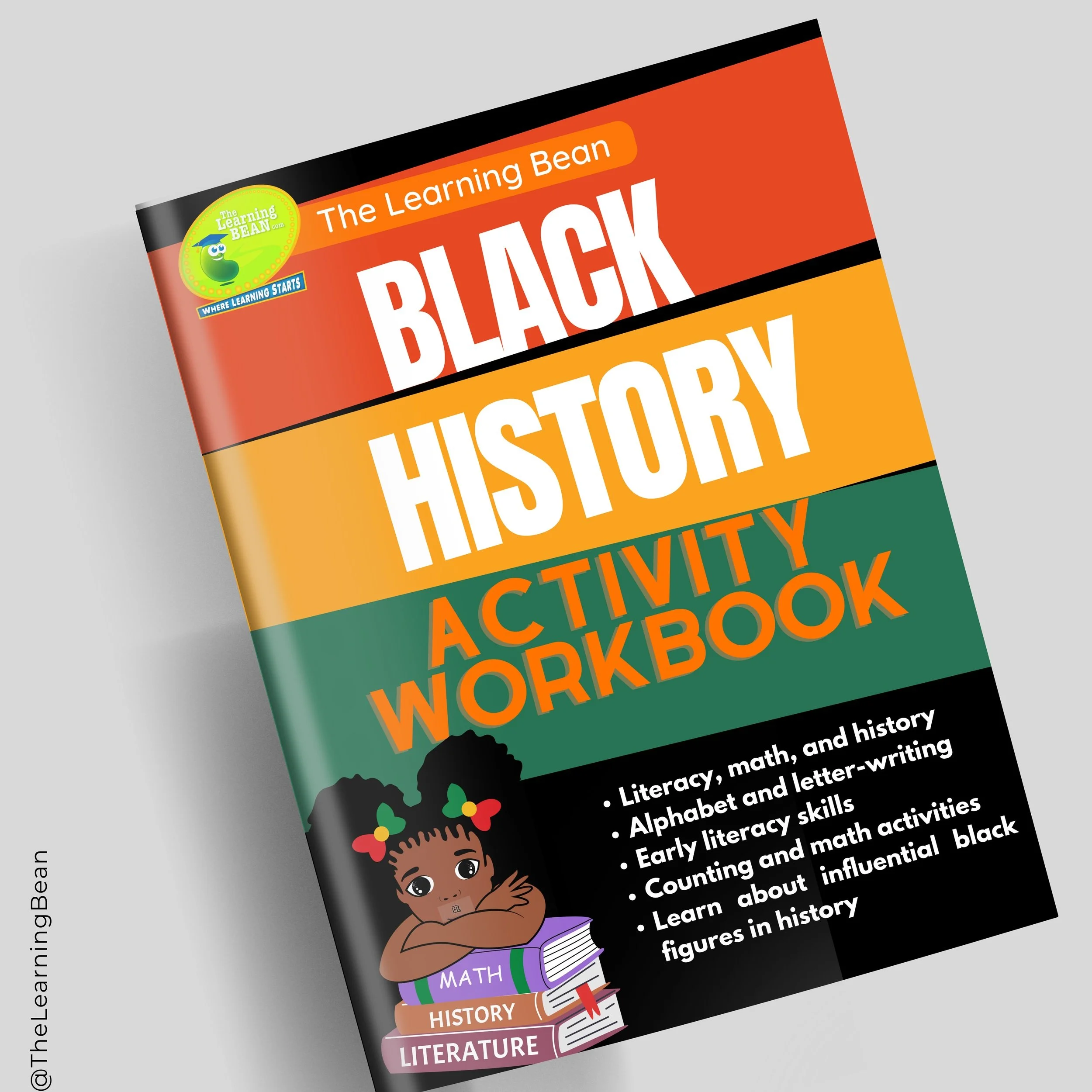 Black History activity workbook for kids by The Learning Bean