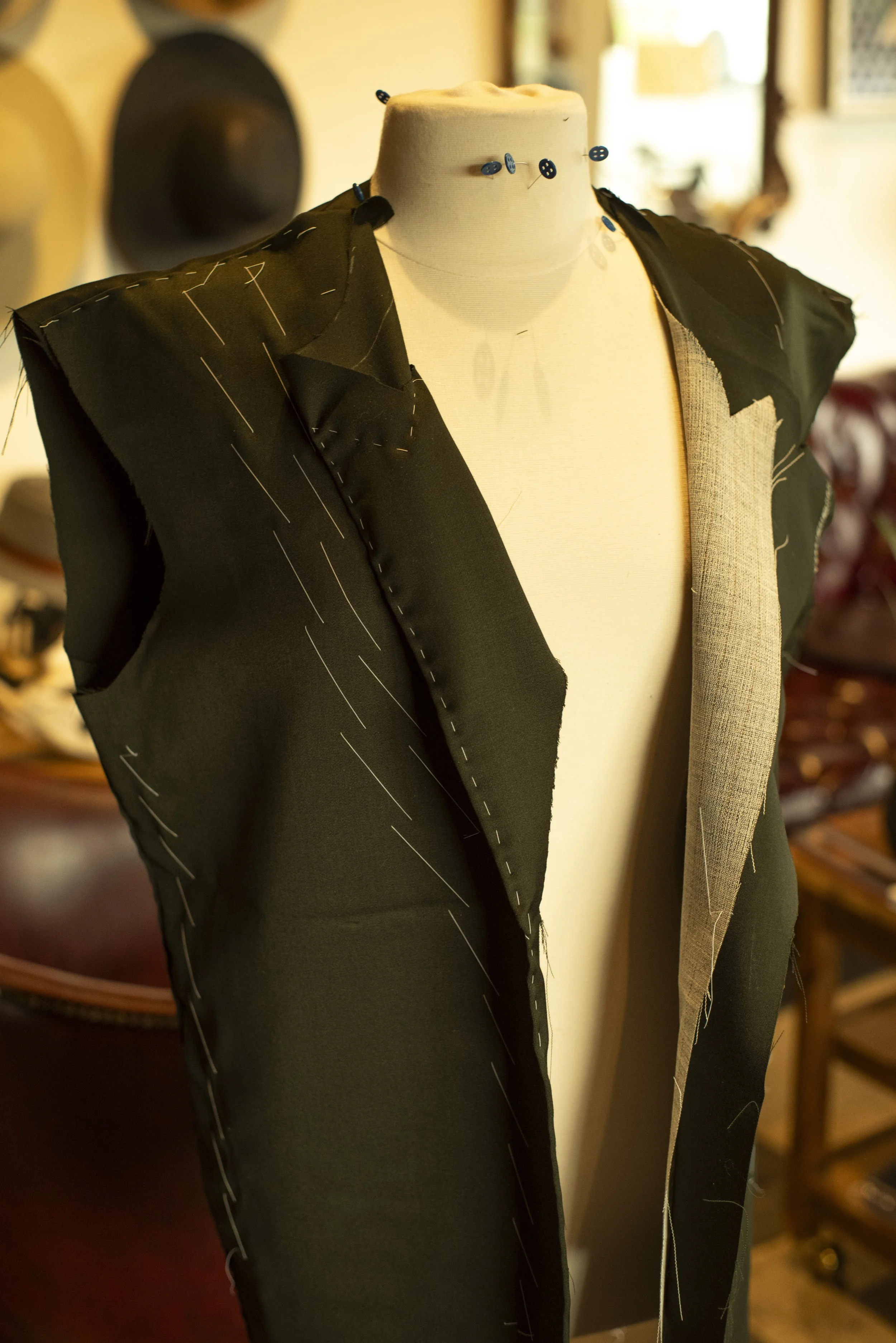 Italian cashmere wool blend suit made in Ybor, made in Tampa, Florida, USA by 1942 Clothiers.