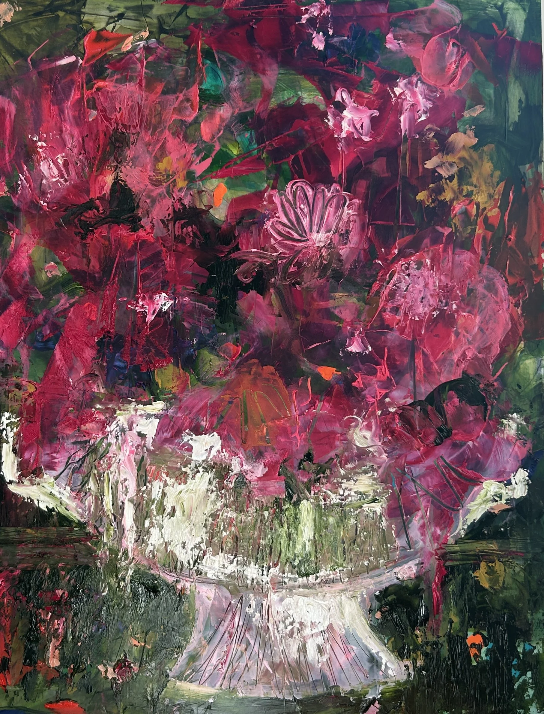 Study of Flowers in a white vase