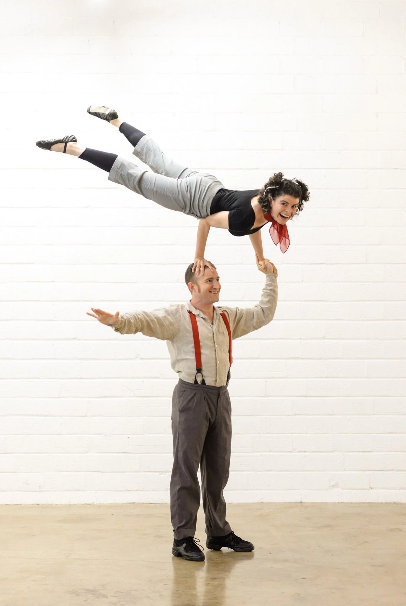 Acrobatic Acts Circus Performers Acro Duo Courtney and Scott Dallas Texas