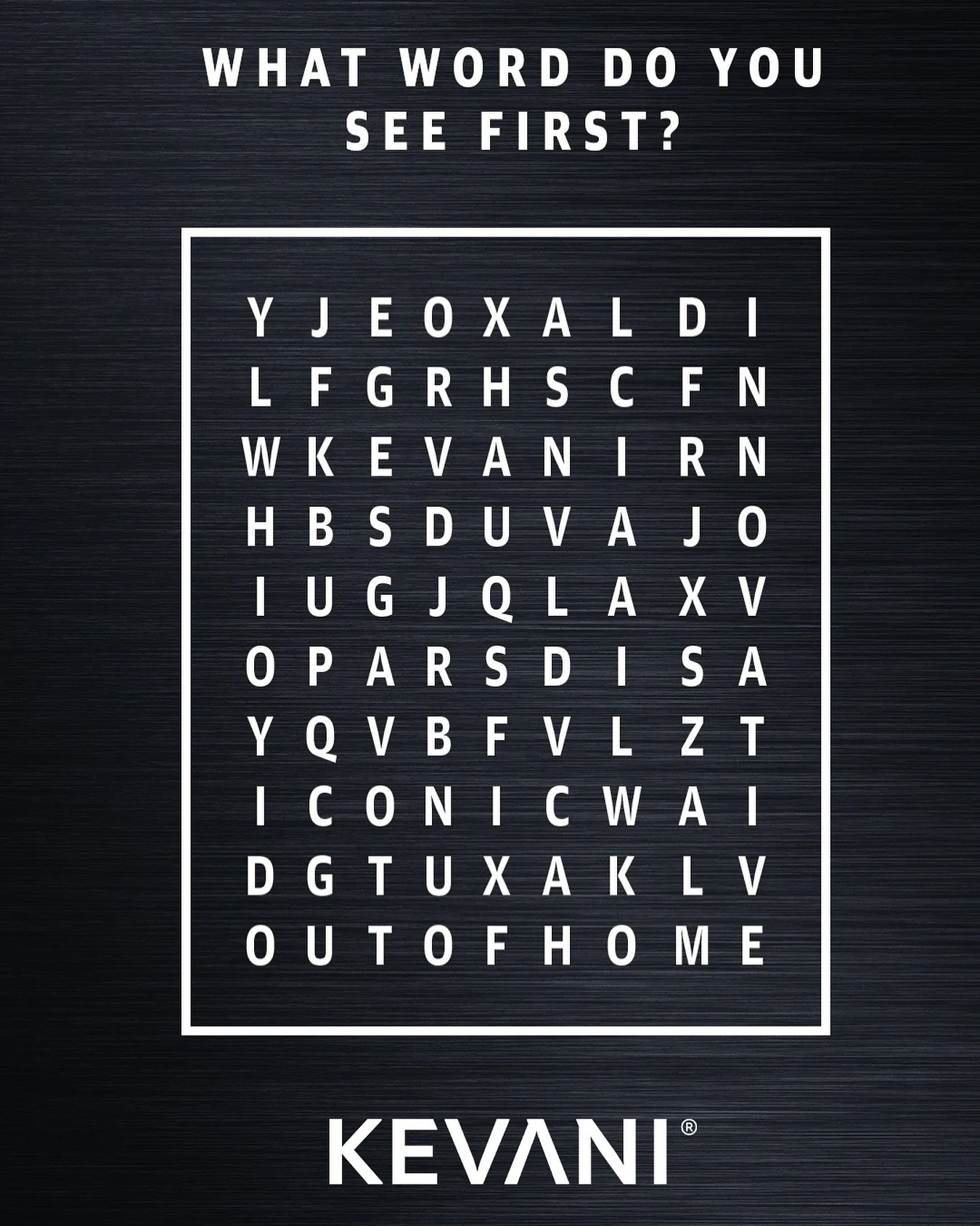 What word do you see first? Let us know in the comments for a chance to get a special surprise!