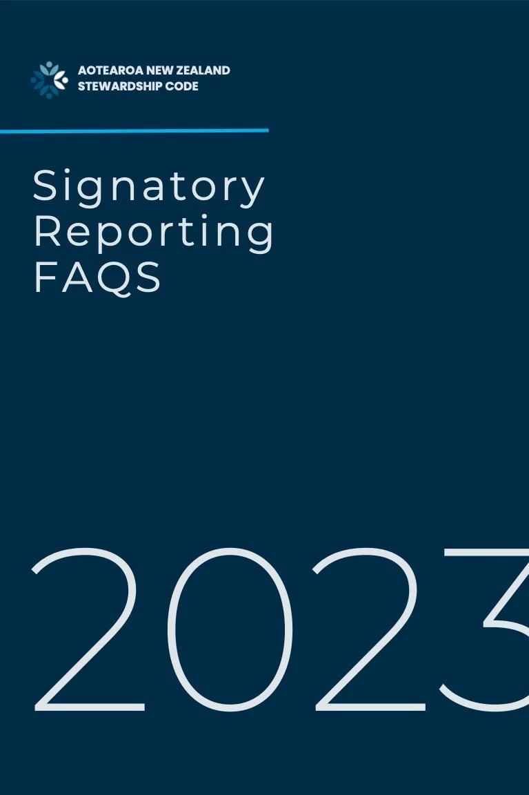 2023 Stewardship Reporting FAQs