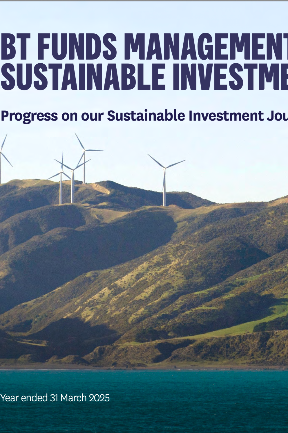 Sustainable Investment Report, BT Funds Management, 2025