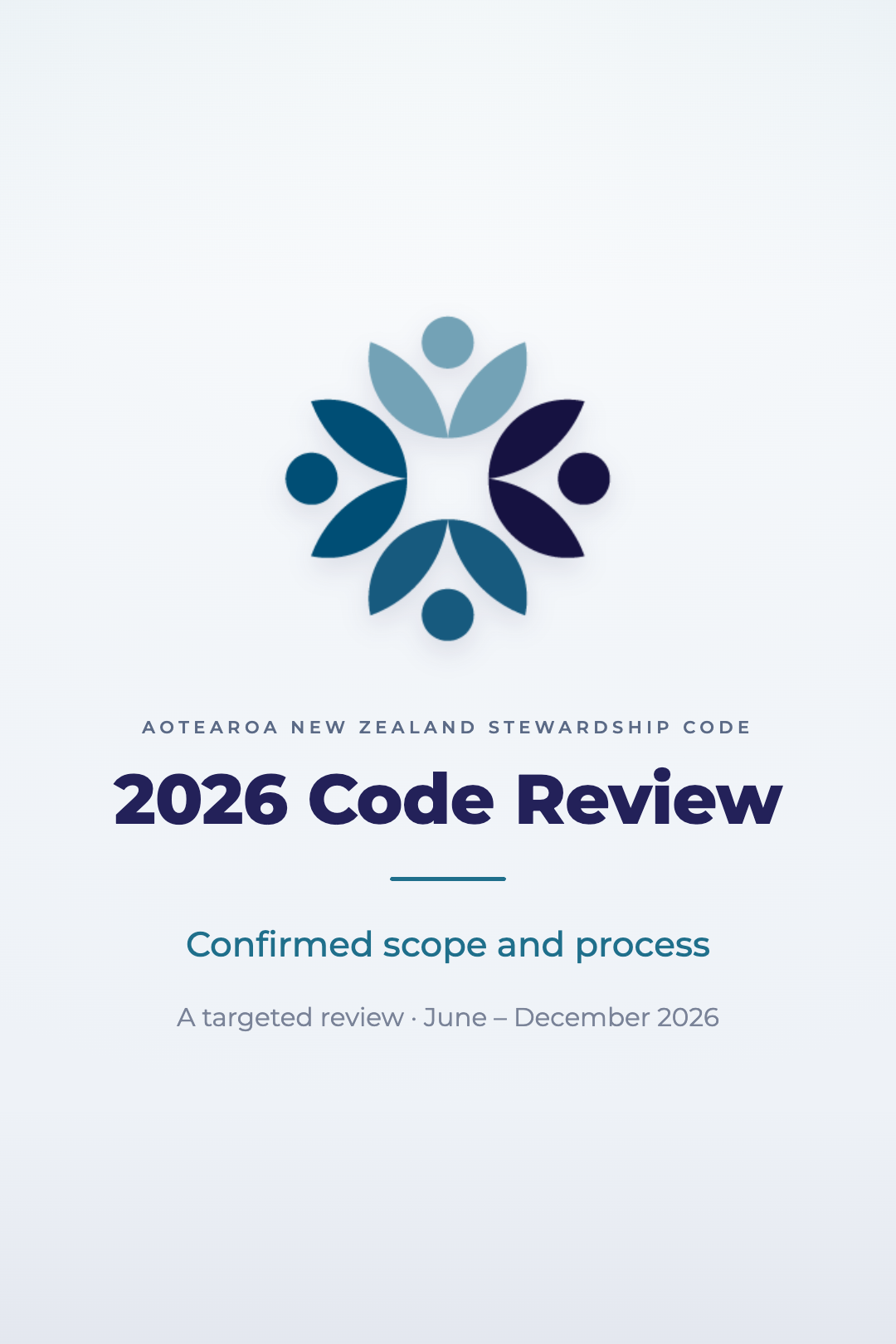 2026 Stewardship Code Review: confirmed scope and process