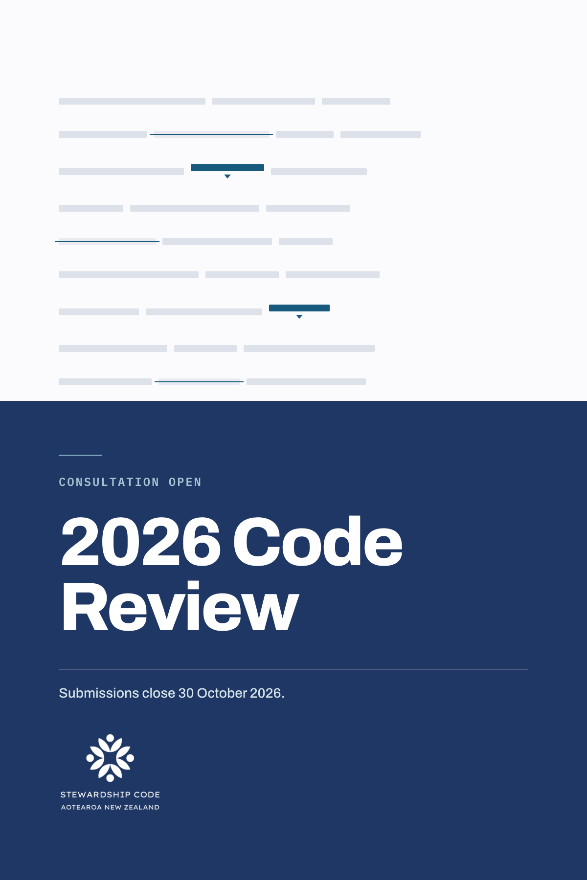 Consultation open: the 2026 review of the Stewardship Code