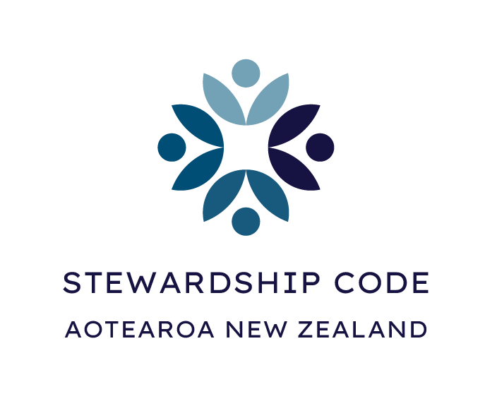 Trust Management is a proud founding signatory of Aotearoa New Zealand’s new Stewardship Code (Code).

The investment industry developed the Code to strengthen engagement and active ownership practices for generating and preserving long-term sustainable value for current and future generations.

As a founding signatory, Trust Management will take leading role to encourage broad acceptance of the Code across the industry. Our underlying managers will promote positive governance practices to help manage environmental and social opportunities and risks, and build trust between investors, companies/issuers, and other stakeholders.