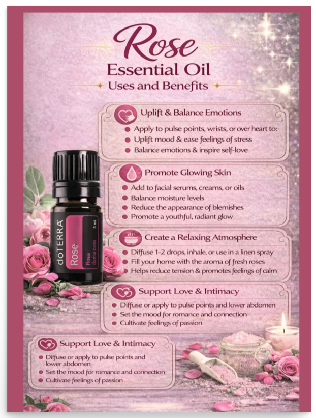 Rose Essential Oil Uses