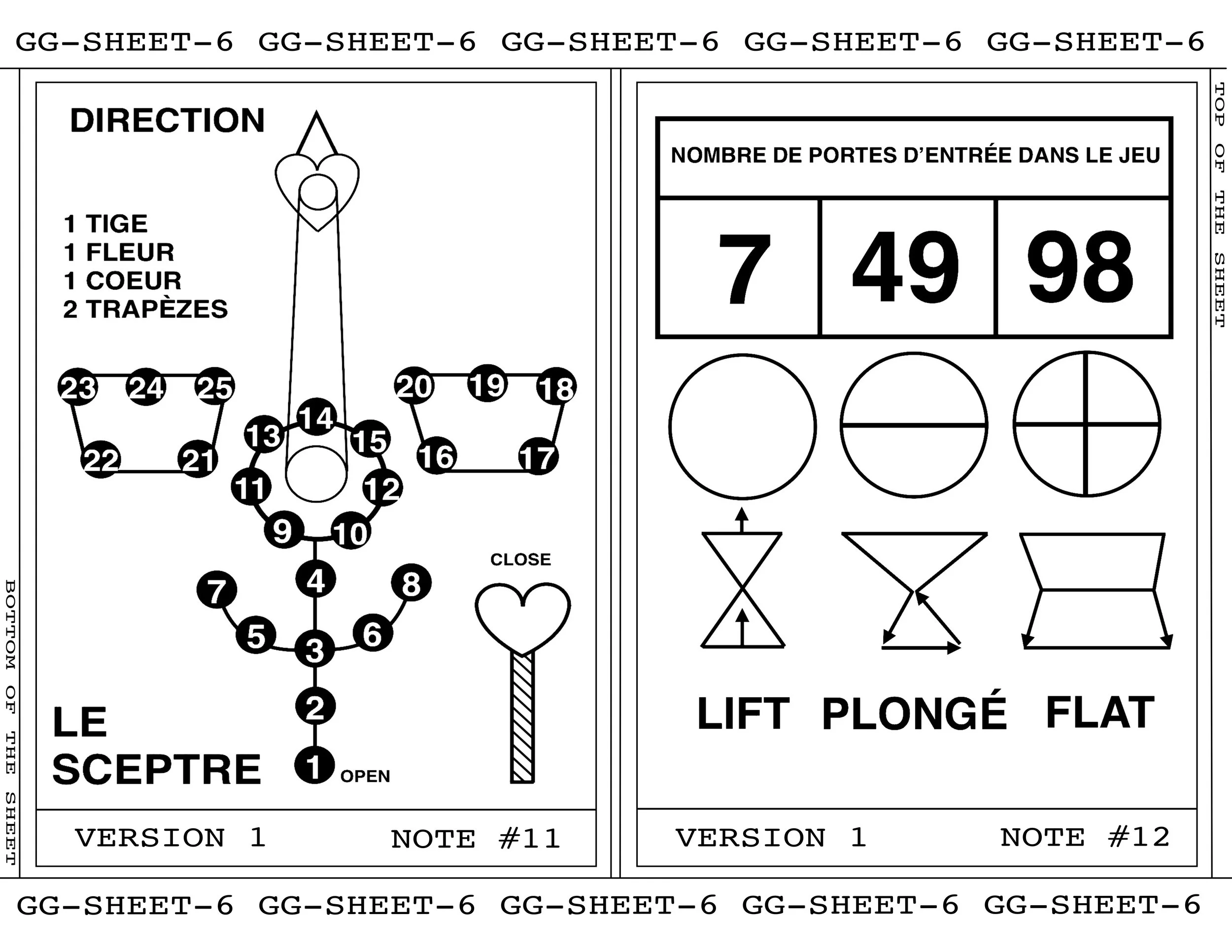 GAME GEOMETRY - SHEET 6